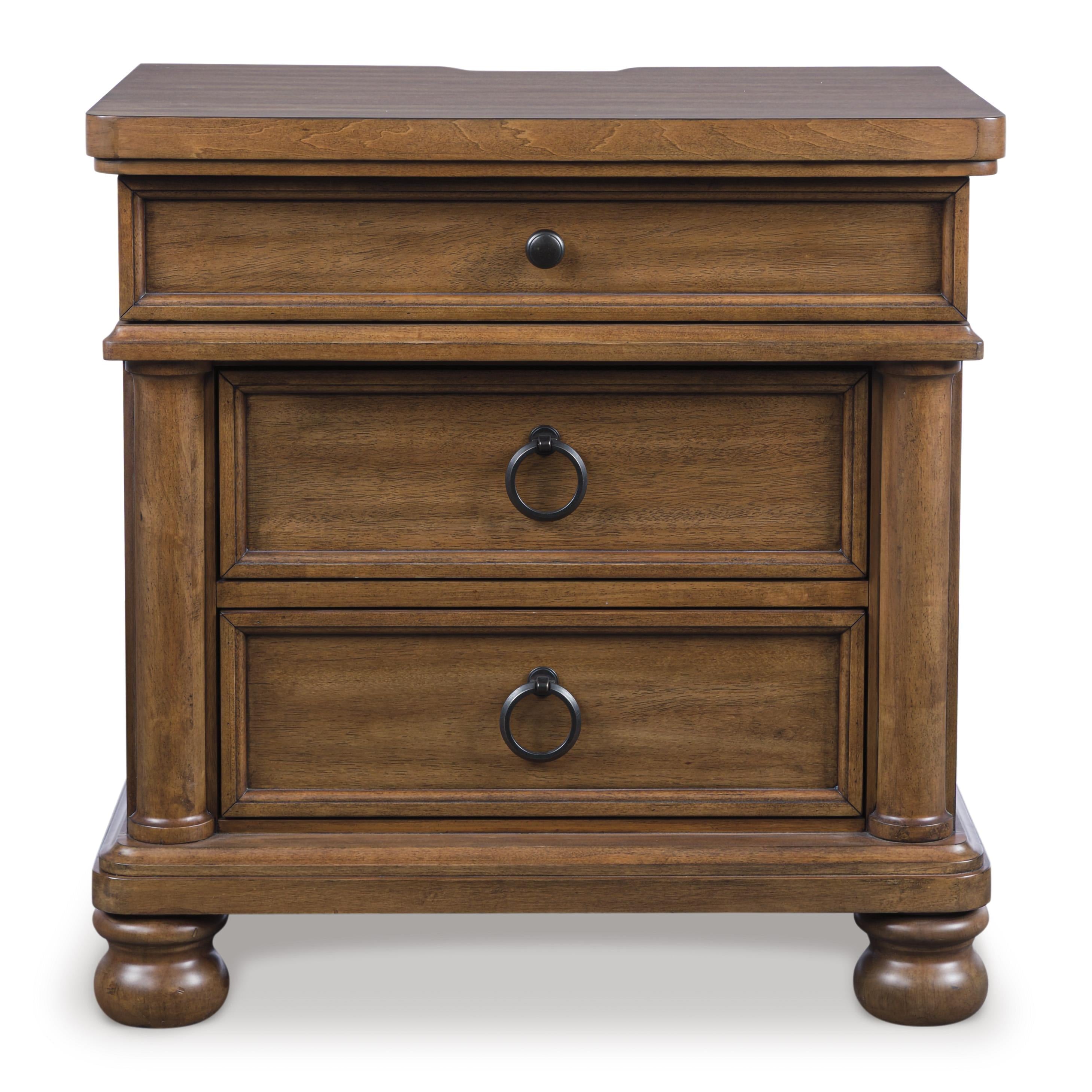Signature Design by Ashley Rowlenstown PCB824-93 Three Drawer Night Stand IMAGE 3