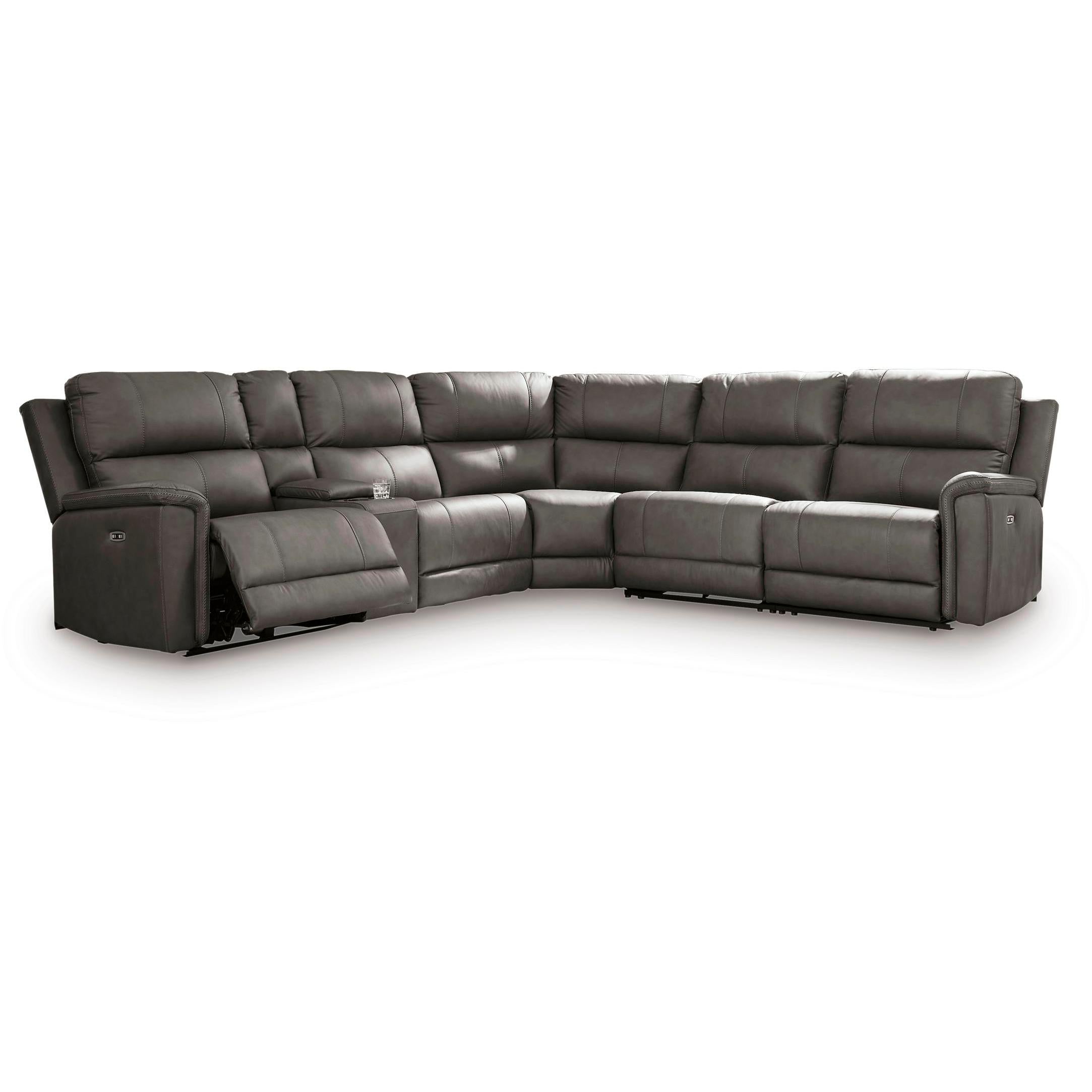 Signature Design by Ashley Bleckley PCU12000S5 6 pc Power Reclining Sectional IMAGE 1