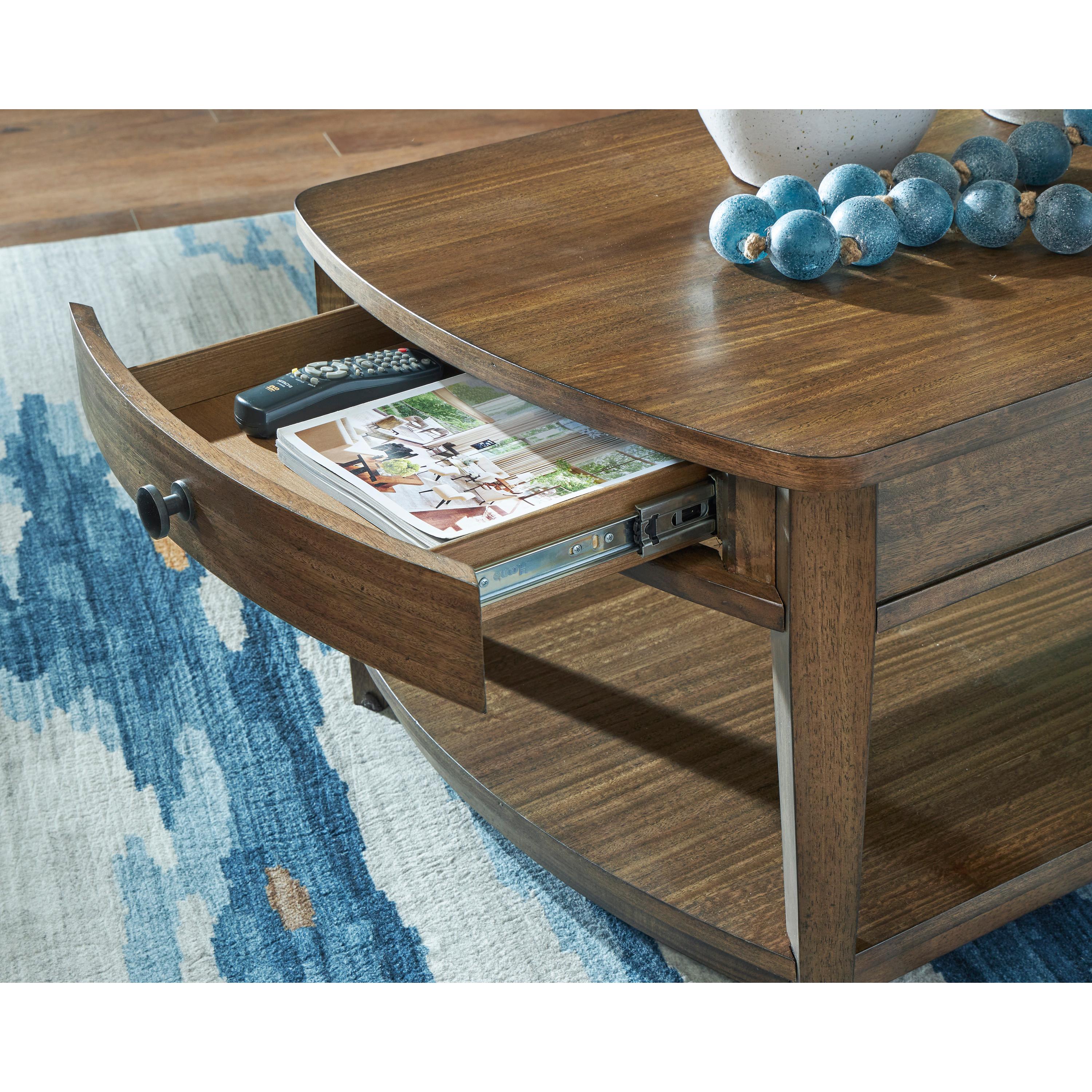 Signature Design by Ashley Burkbyer T513-1 Rectangular Cocktail Table IMAGE 7
