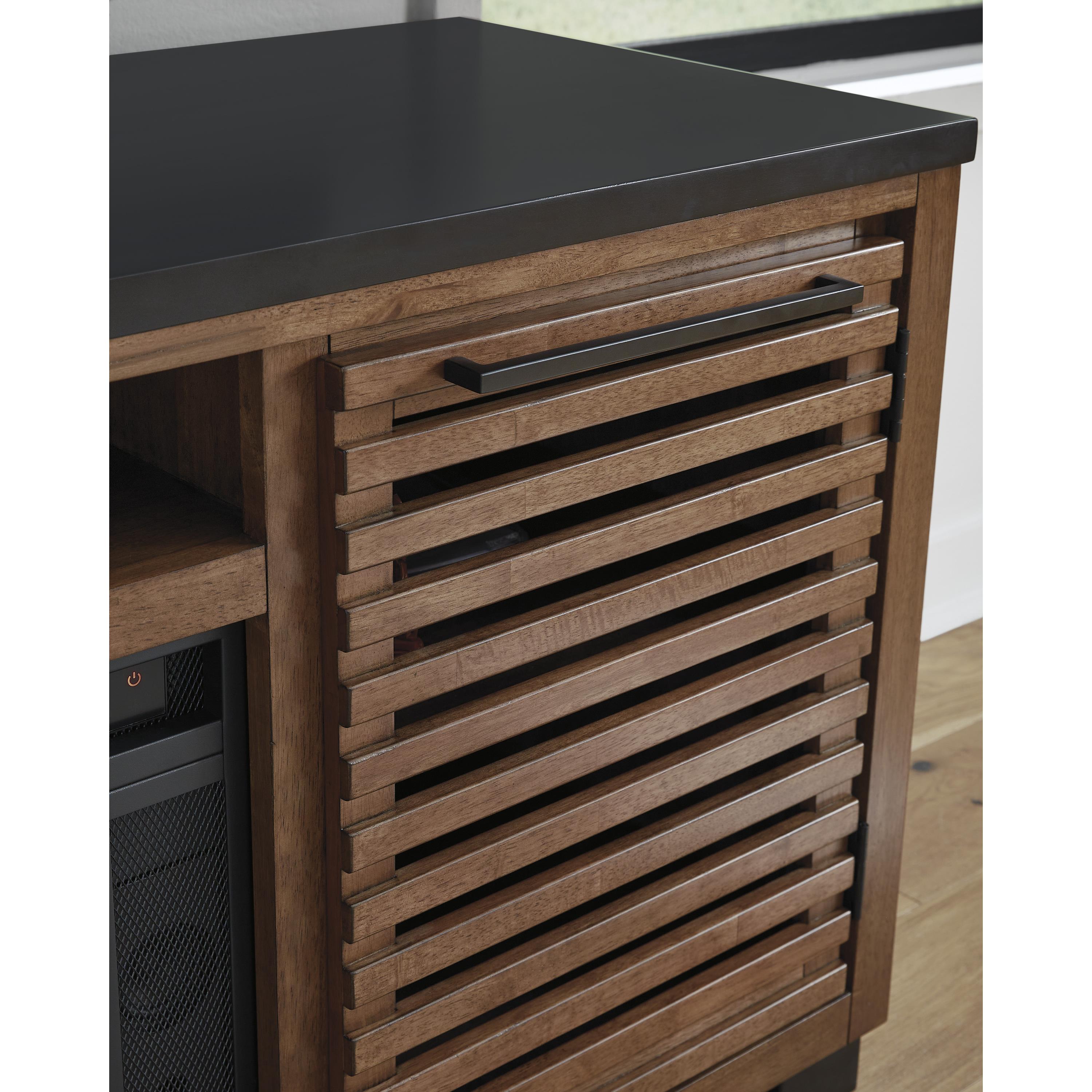 Signature Design by Ashley Kallari W737-78 XL TV Stand with Fireplace Option IMAGE 7