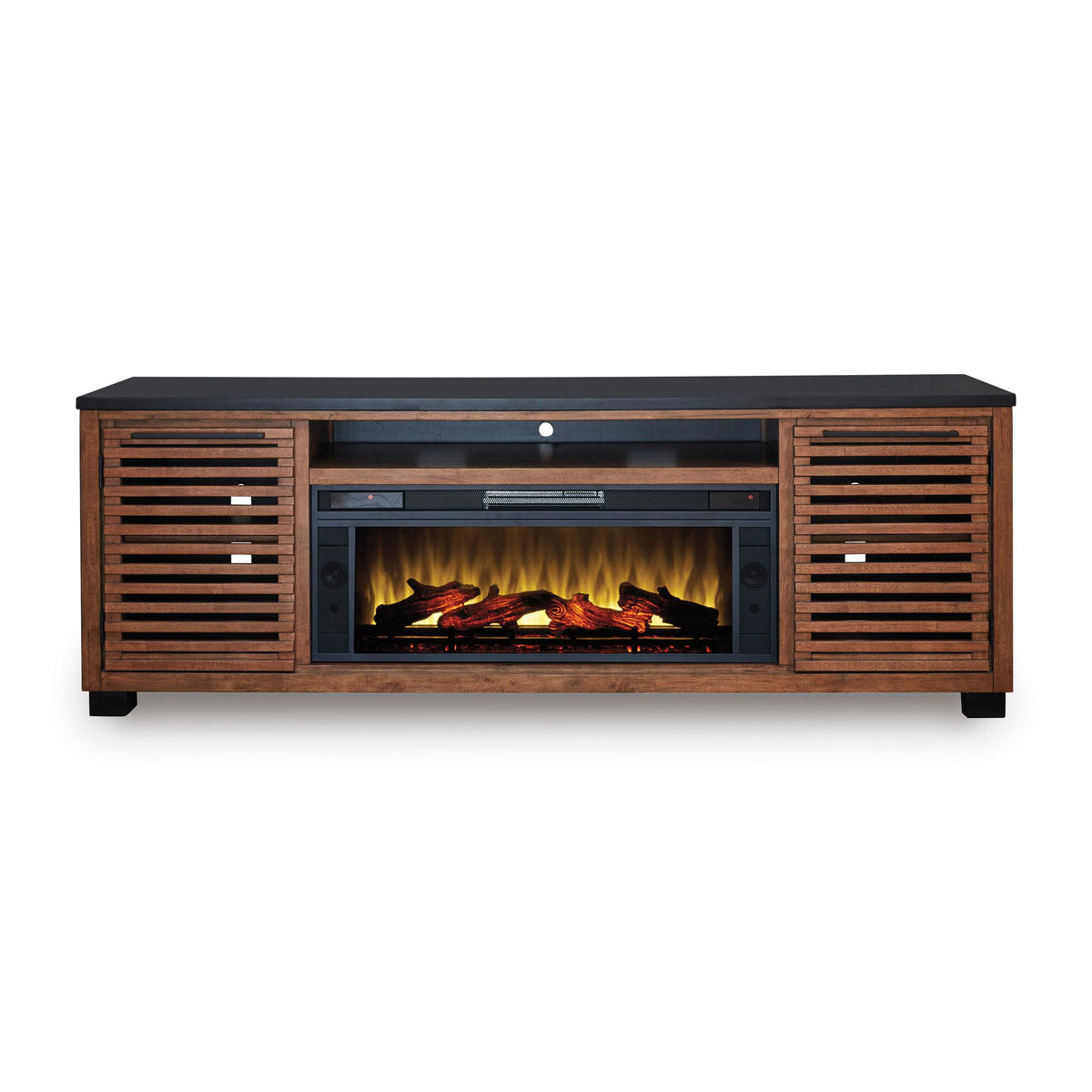Signature Design by Ashley Kallari W737W1 84" TV Stand with Electric Fireplace IMAGE 2