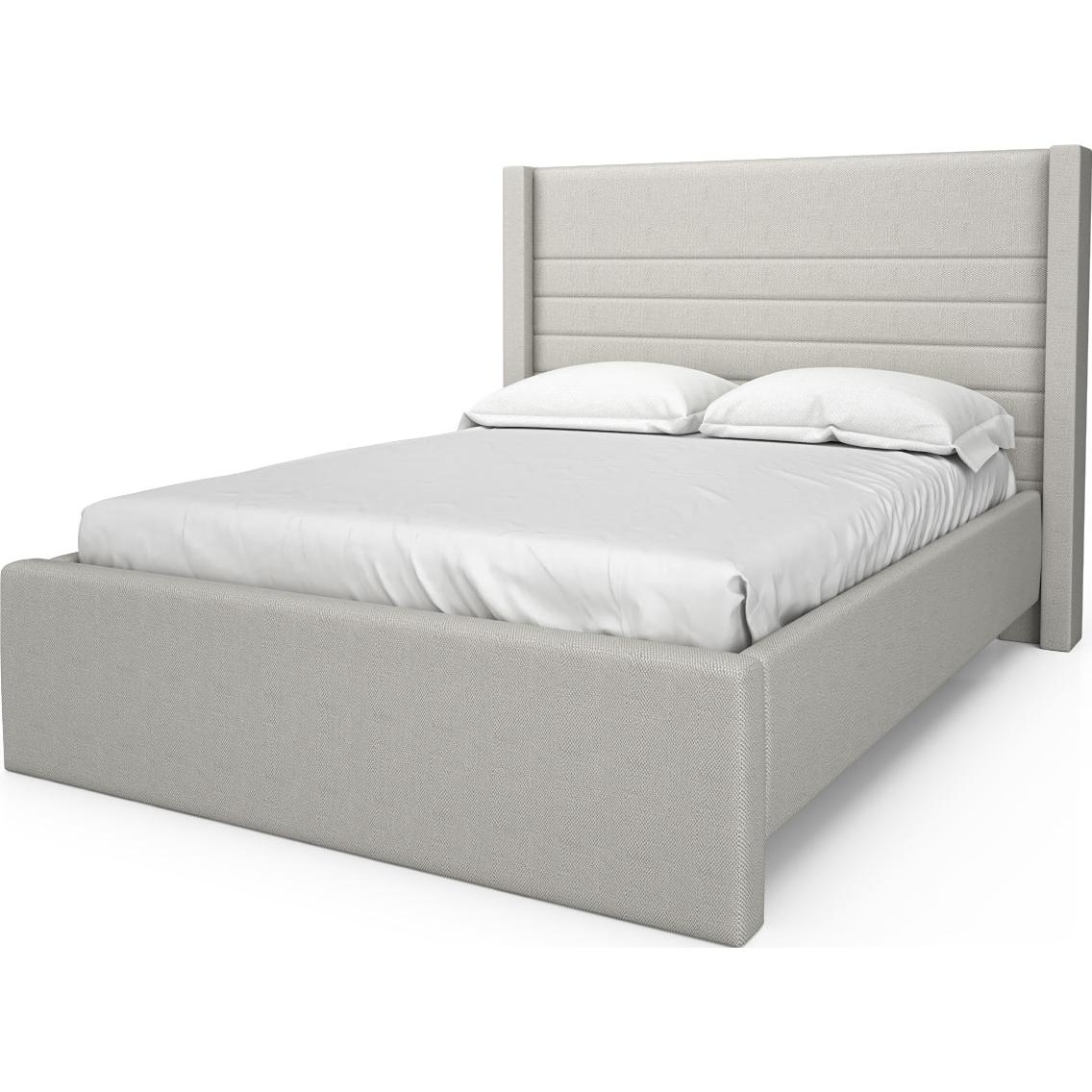 Julien Beaudoin Esperanza HES78+BKBSK King Upholstered Box Spring Bed IMAGE 1