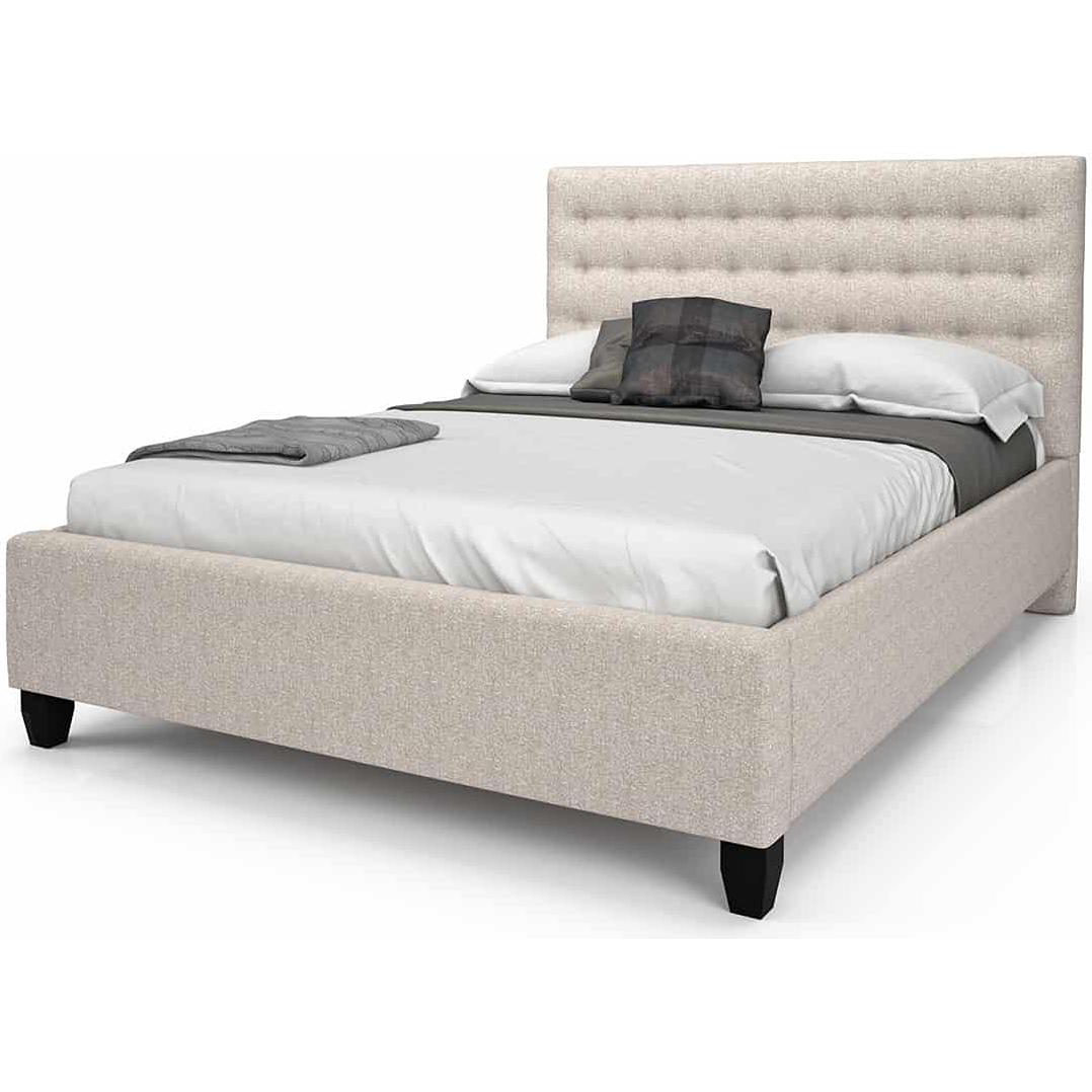 Julien Beaudoin Liverpool HLI60+BKBSWQ Queen Upholstered Box Spring Bed IMAGE 1
