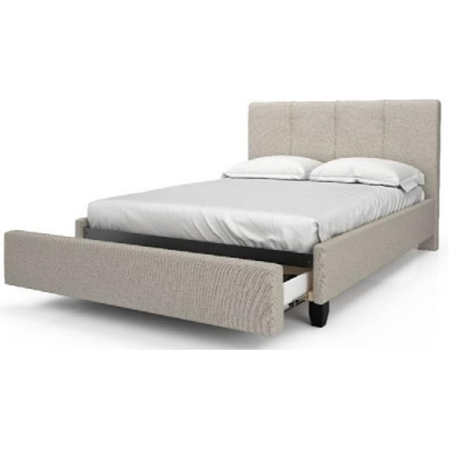 Julien Beaudoin Lucas Twin Upholstered Platform Bed Lucas HLU39+BKPDT Twin Upholstered Platform Bed IMAGE 1