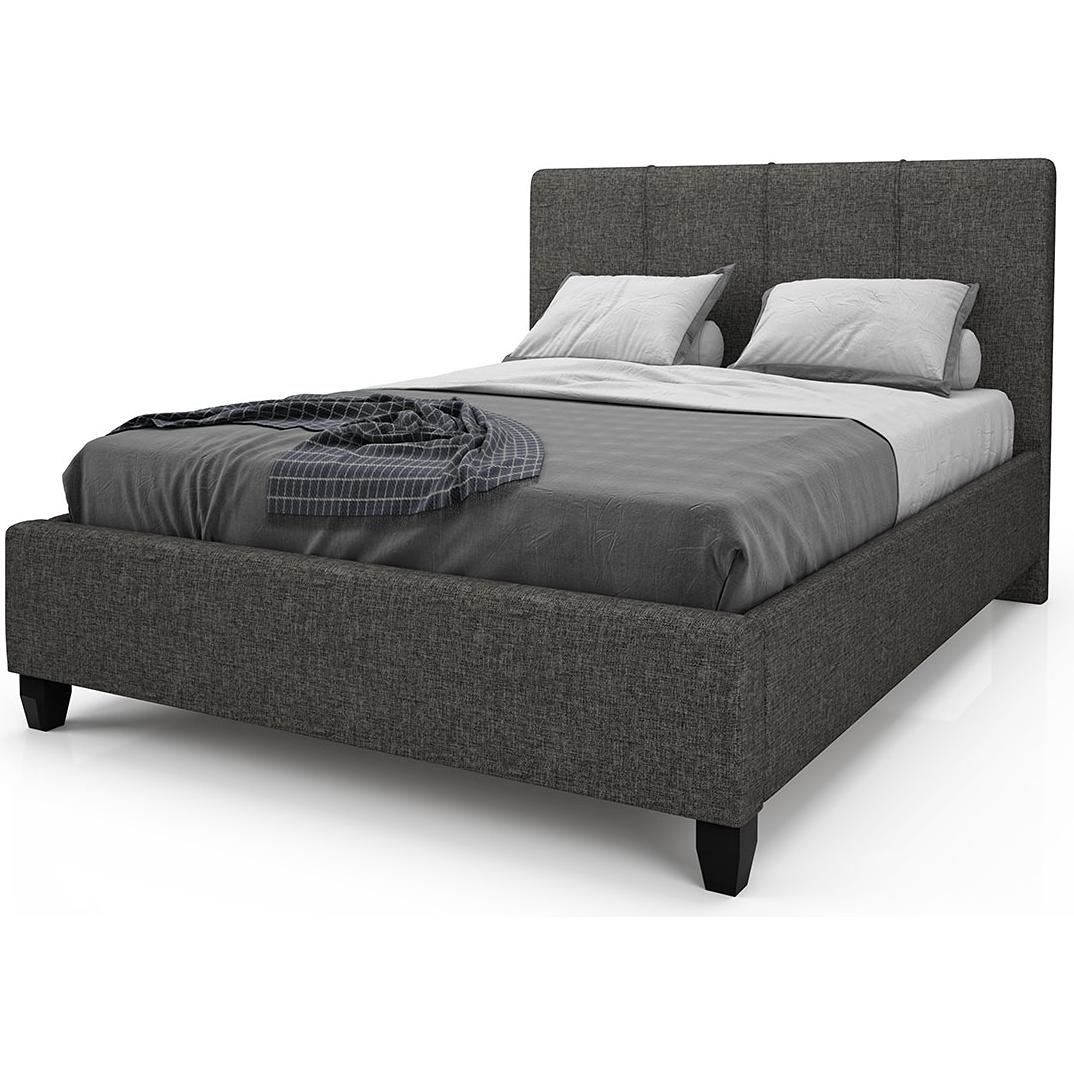 Julien Beaudoin Lucas King Upholstered Platform Bed Lucas HLU78+BKPLWK King Upholstered Platform Bed IMAGE 1