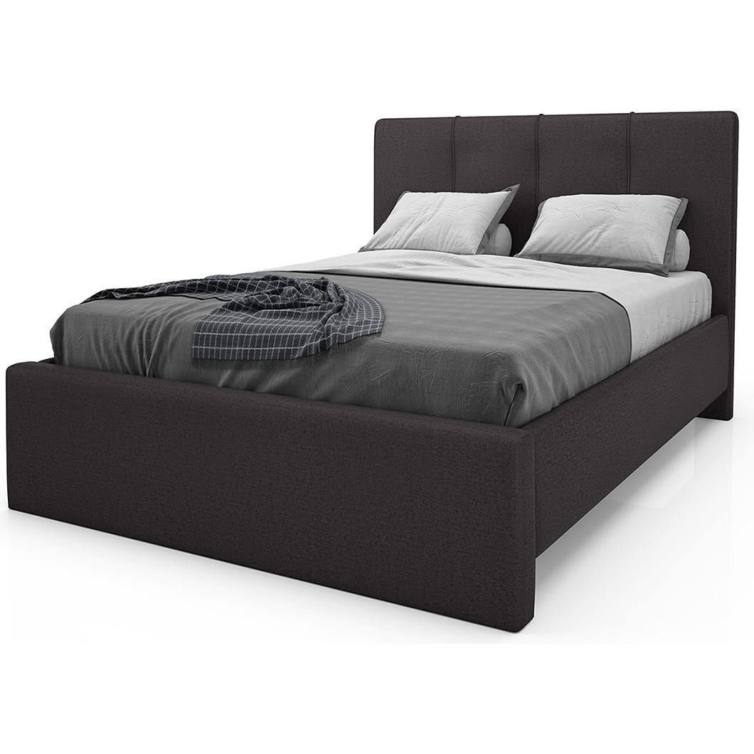 Julien Beaudoin Lucas Queen Upholstered Platform Bed Lucas HLU60+BKPLQ Queen Upholstered Platform Bed IMAGE 1