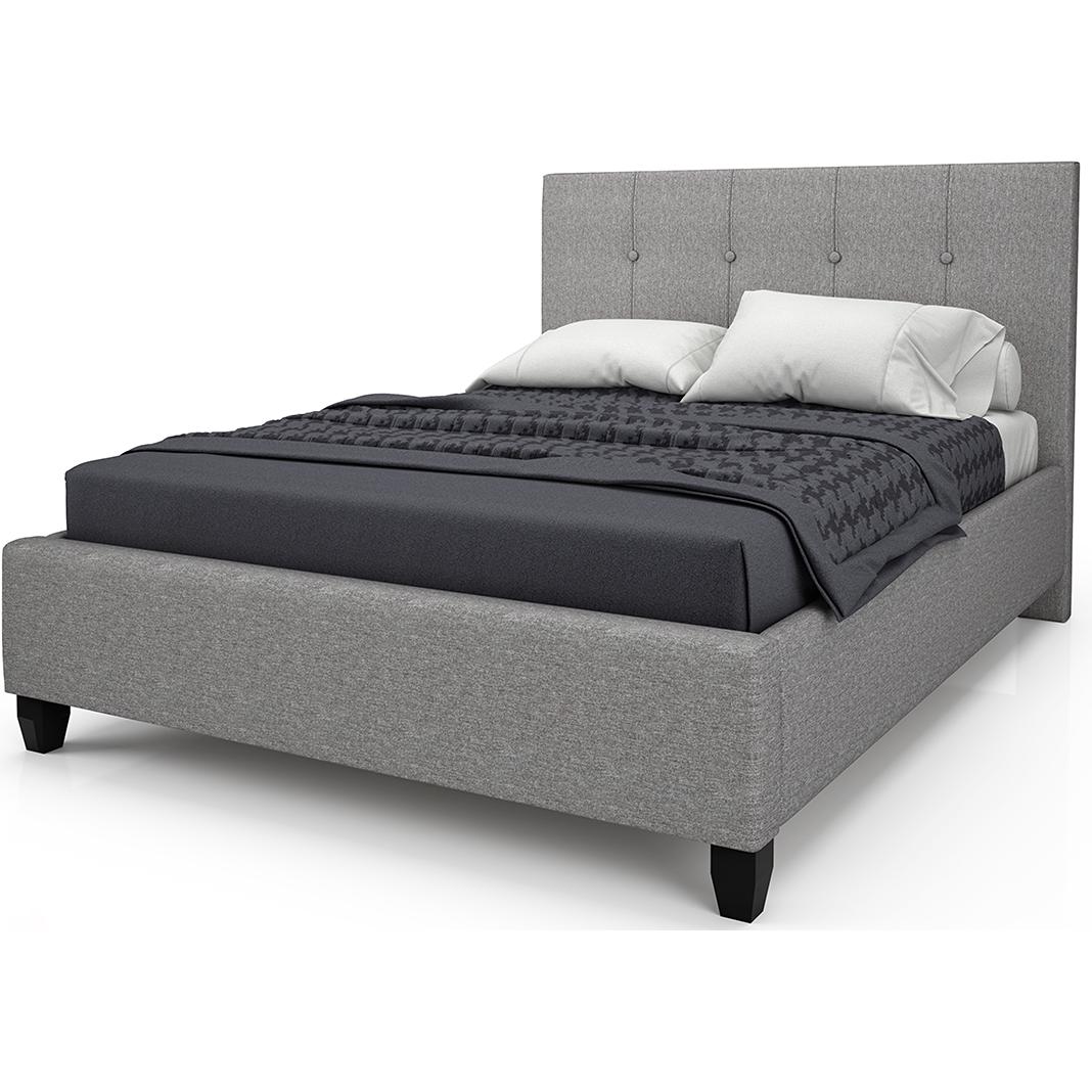 Julien Beaudoin Lyon Full Upholstered Platform Bed Lyon HLY54+BKBSWF Full Upholstered Box Spring Bed IMAGE 1