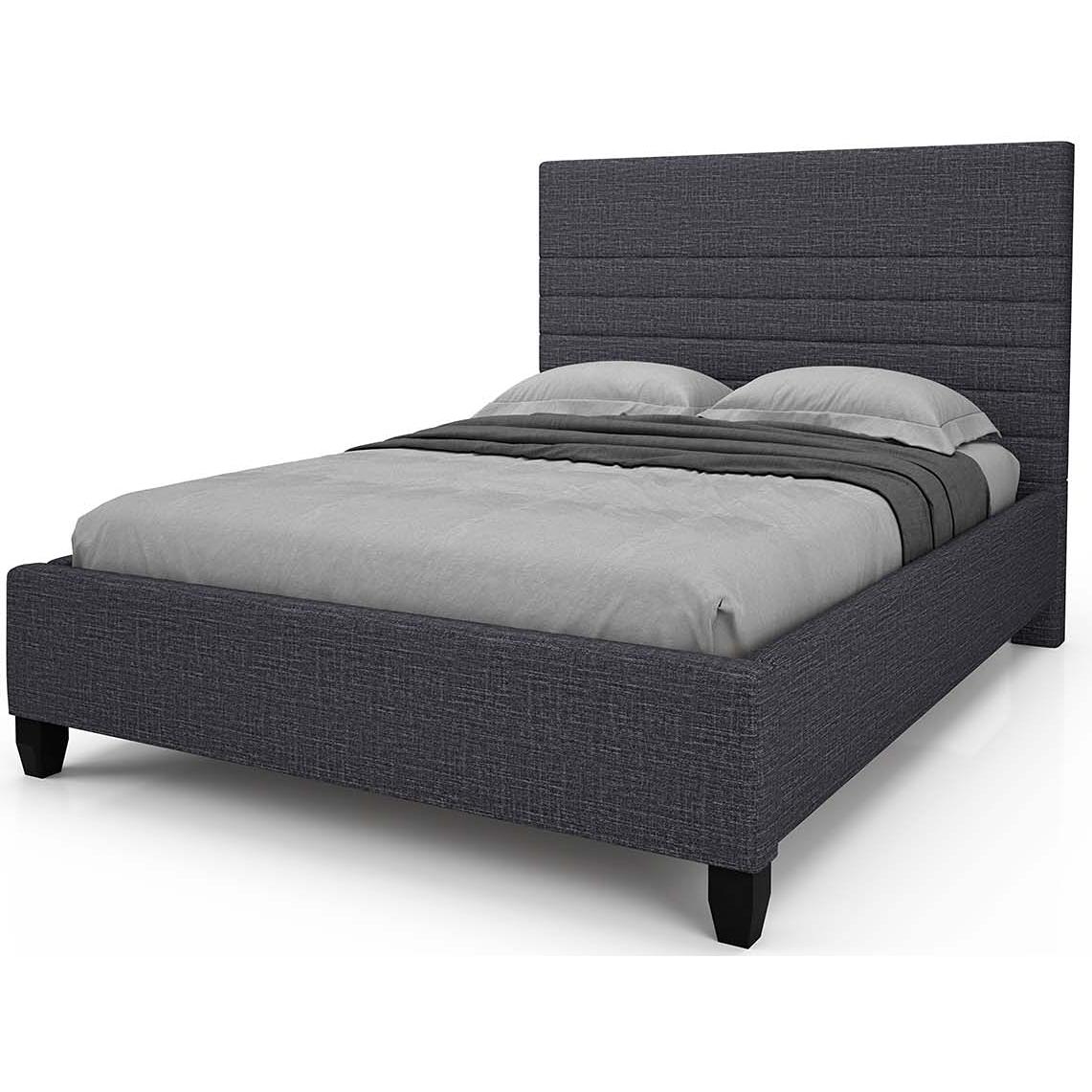 Julien Beaudoin Sunset Queen Upholstered Platform Bed Sunset HSN60+BKPLWQ Queen Upholstered Platform Bed IMAGE 1