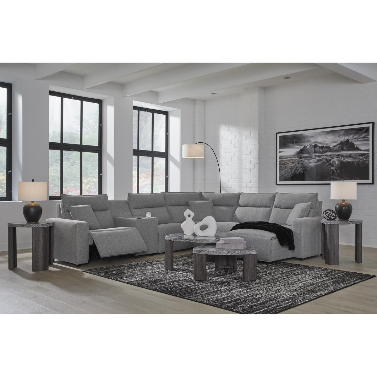 Signature Design by Ashley ModMax II 6590631 Power Armless Recliner with Adjustable Headrest IMAGE 7