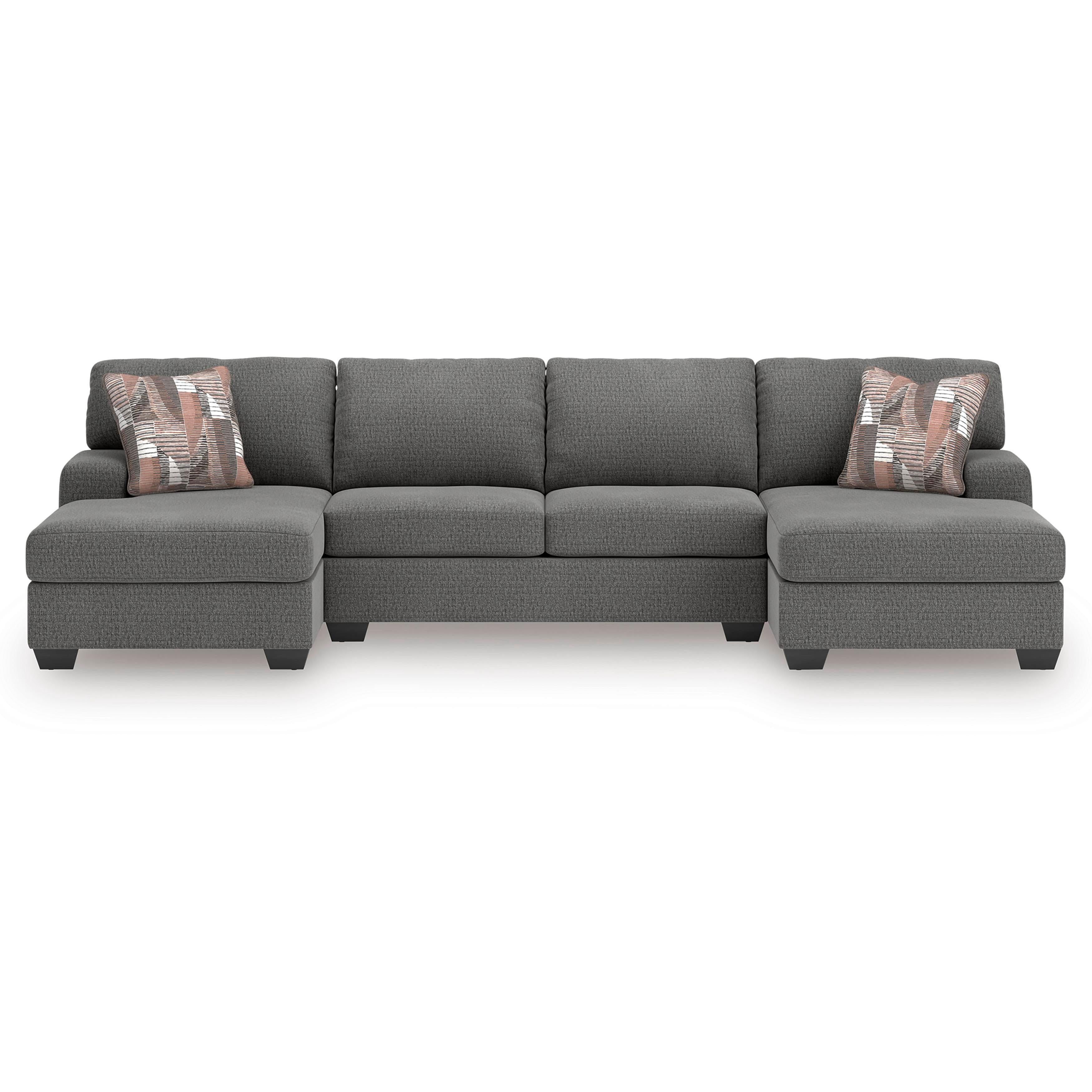 Signature Design by Ashley Seyler Lane 48405S3 3 pc Sectional with Double Chaise IMAGE 2