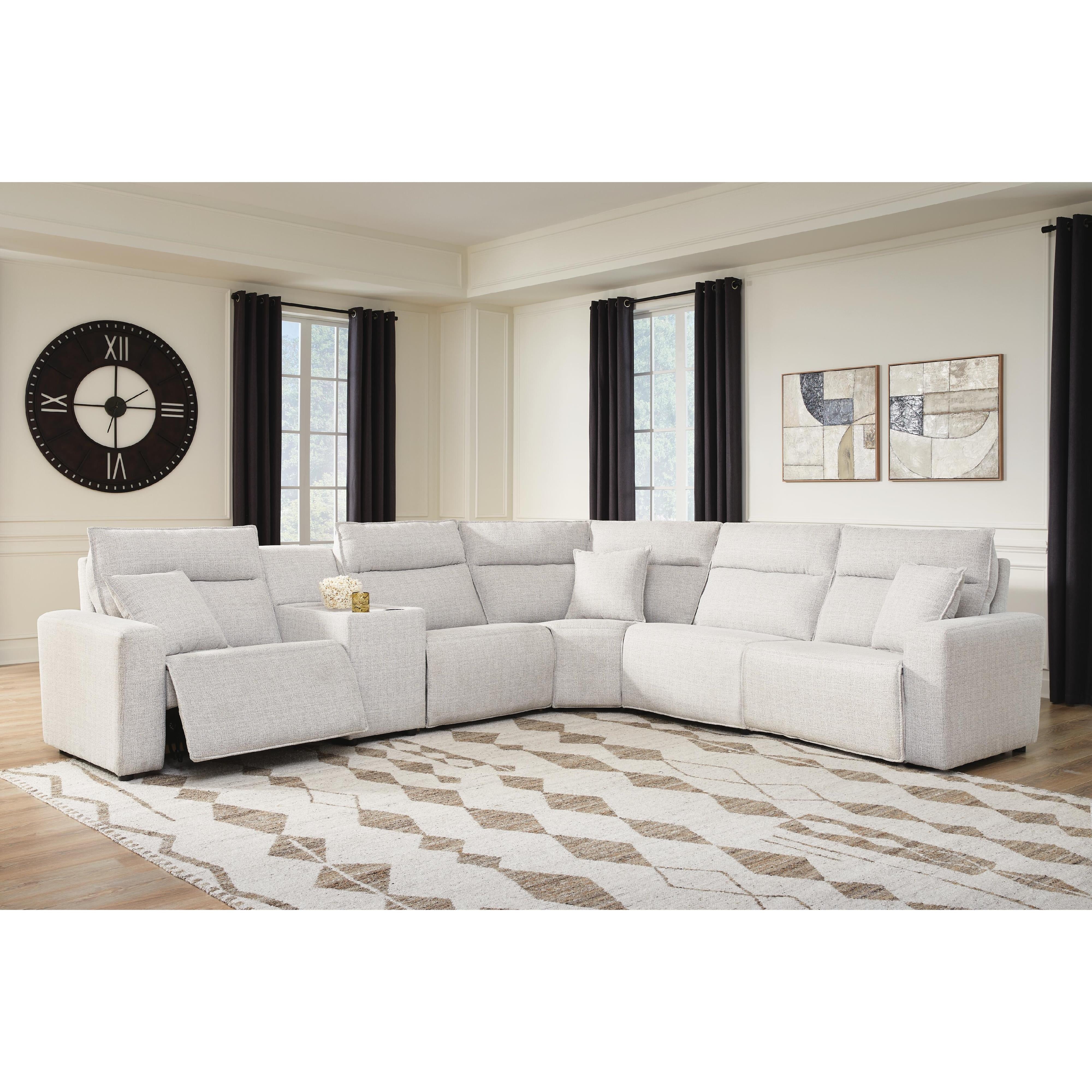 Signature Design by Ashley ModMax II 65907S10 6 pc Power Reclining Sectional with Console IMAGE 4
