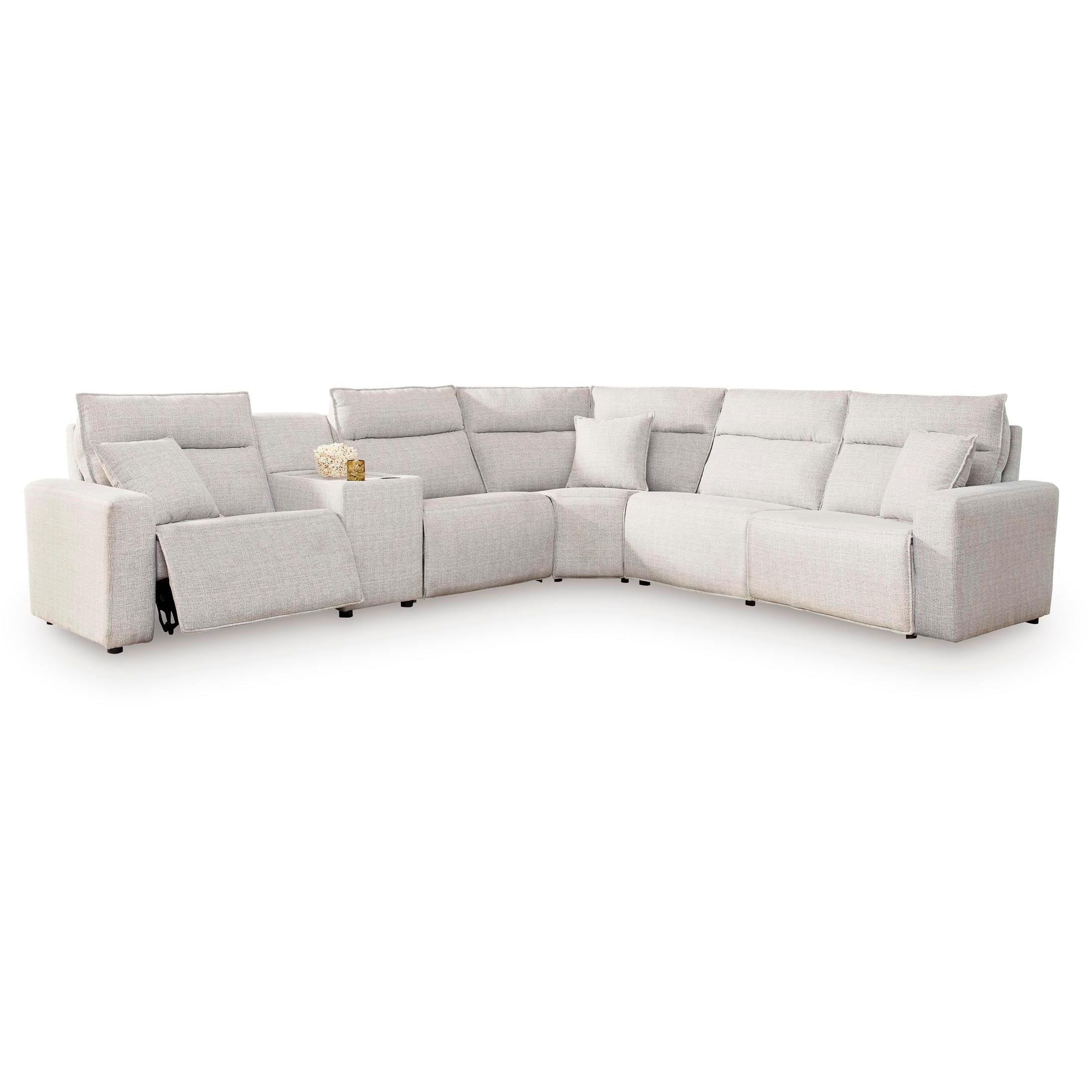 Signature Design by Ashley ModMax II 65907S36 6 pc Reclining Sectional with Console IMAGE 1