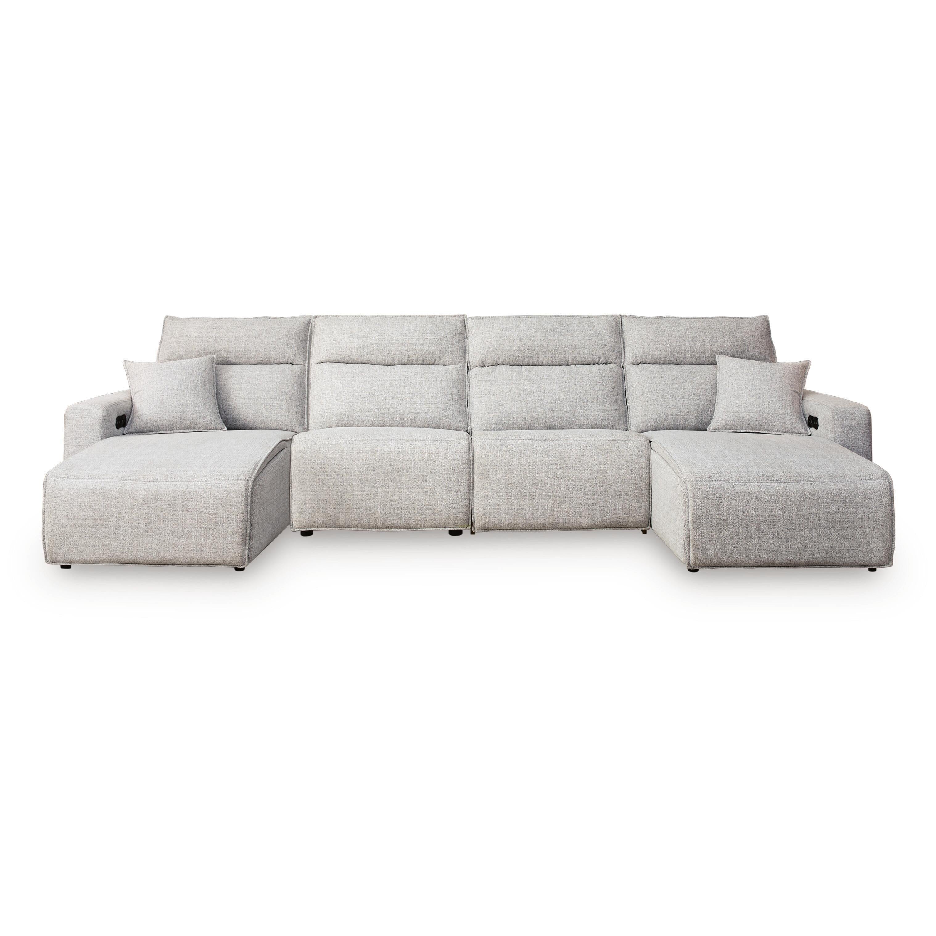 Signature Design by Ashley ModMax II 65907S37 4 pc Reclining Sectional with Double Chaise IMAGE 1
