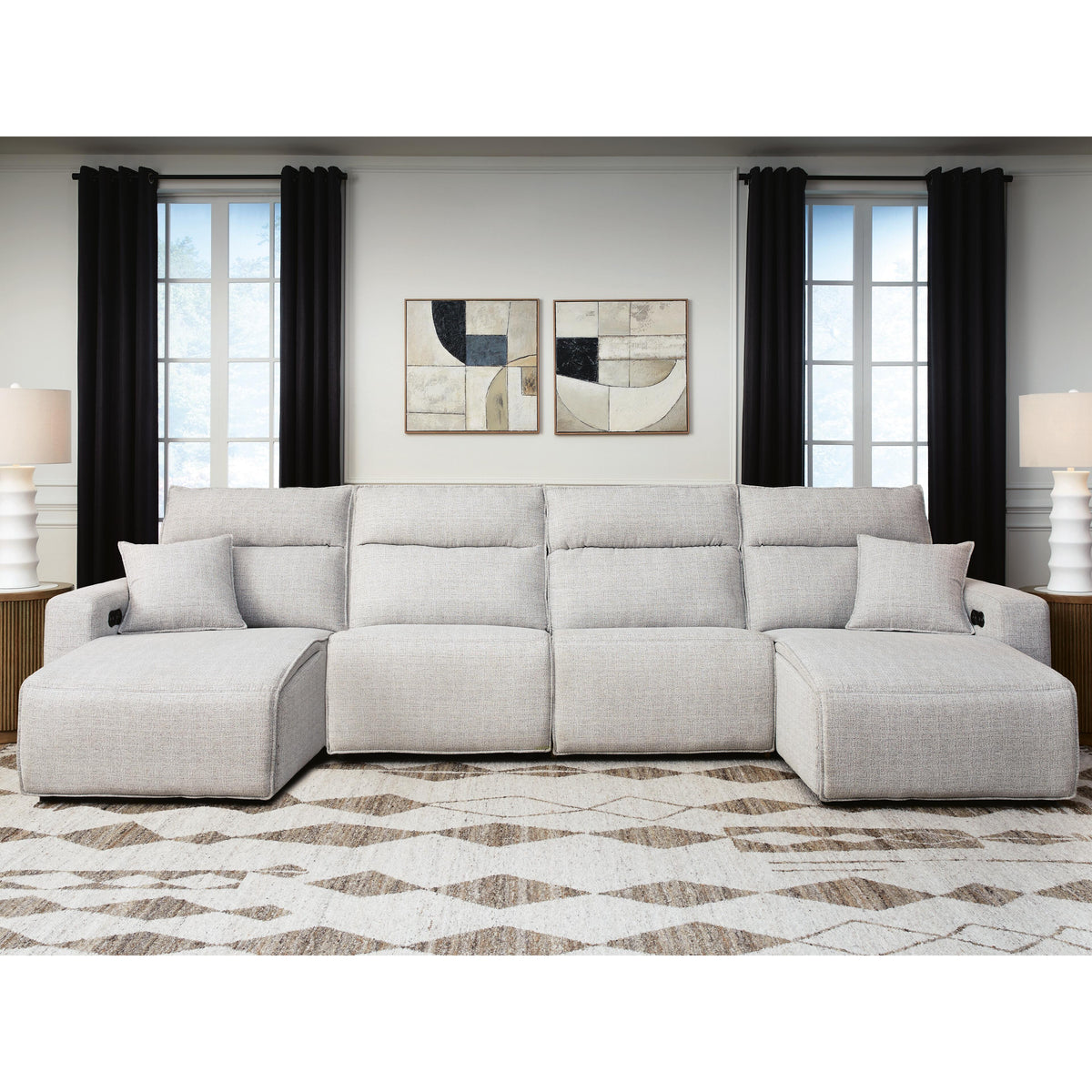 Signature Design by Ashley ModMax II 65907S37 4 pc Reclining Sectional with Double Chaise IMAGE 5