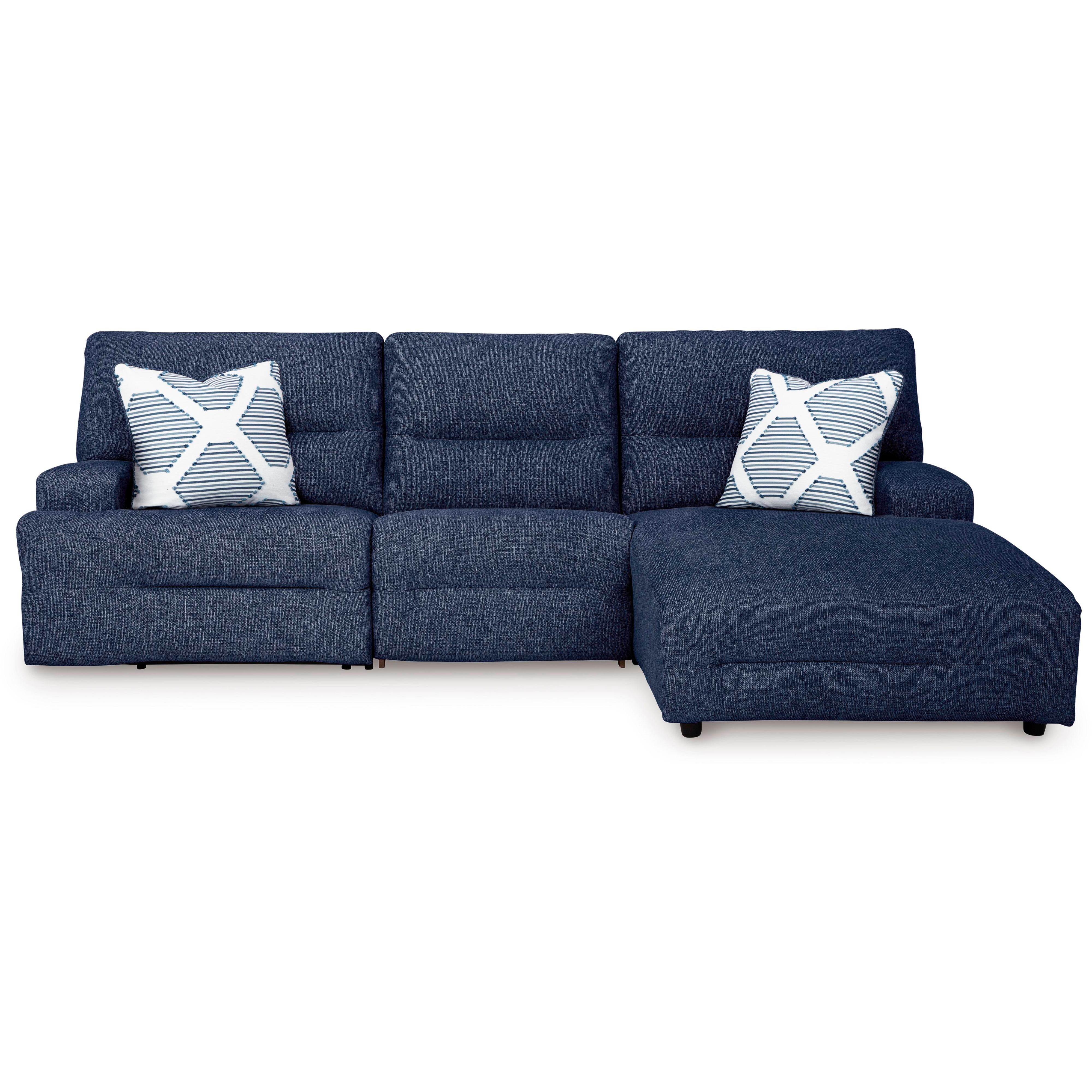 Signature Design by Ashley Acklen Place 93607S17 3 pc Power Reclining Sectional IMAGE 3