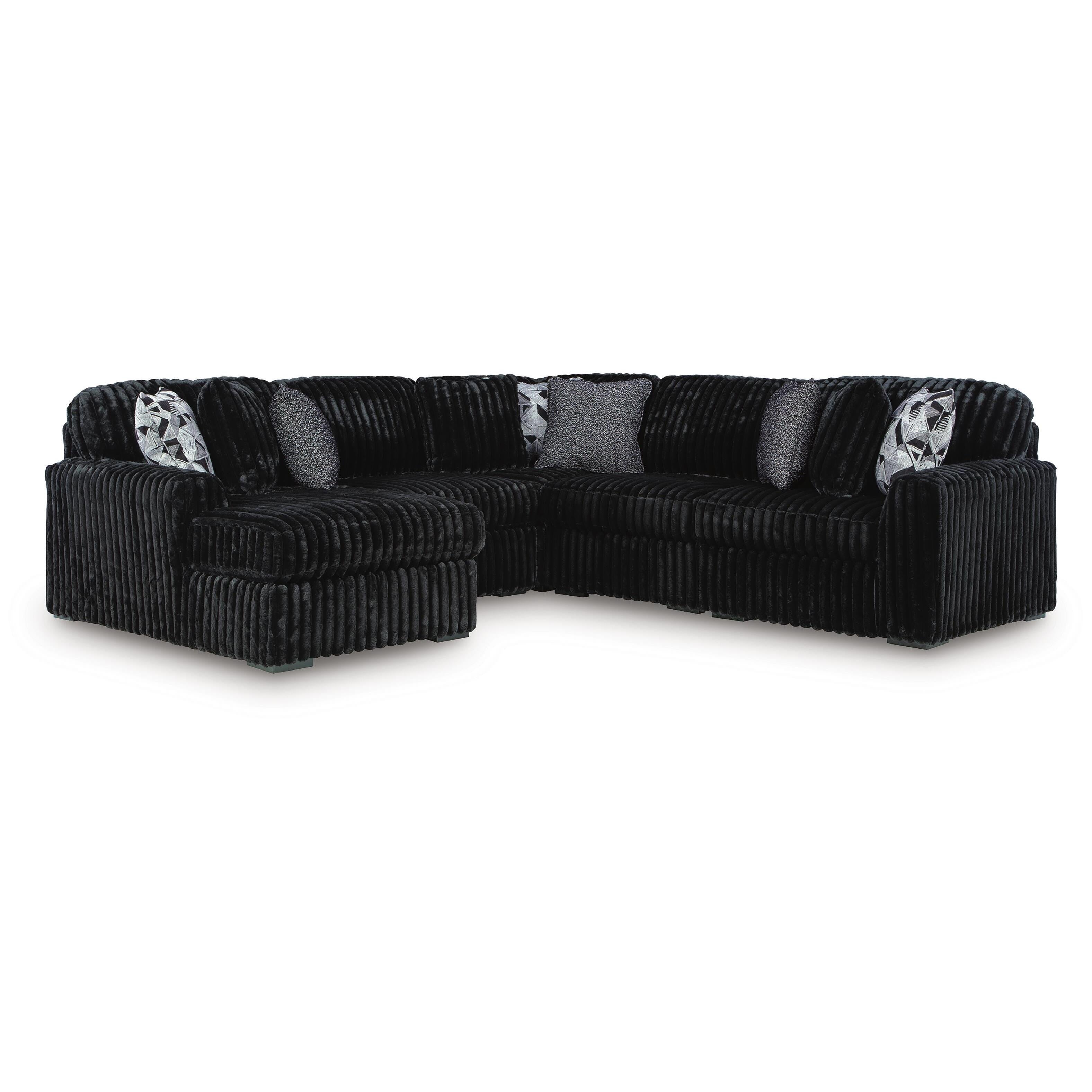 Signature Design by Ashley Midnight-Madness 98103S21 5 pc Sectional with Chaise IMAGE 1