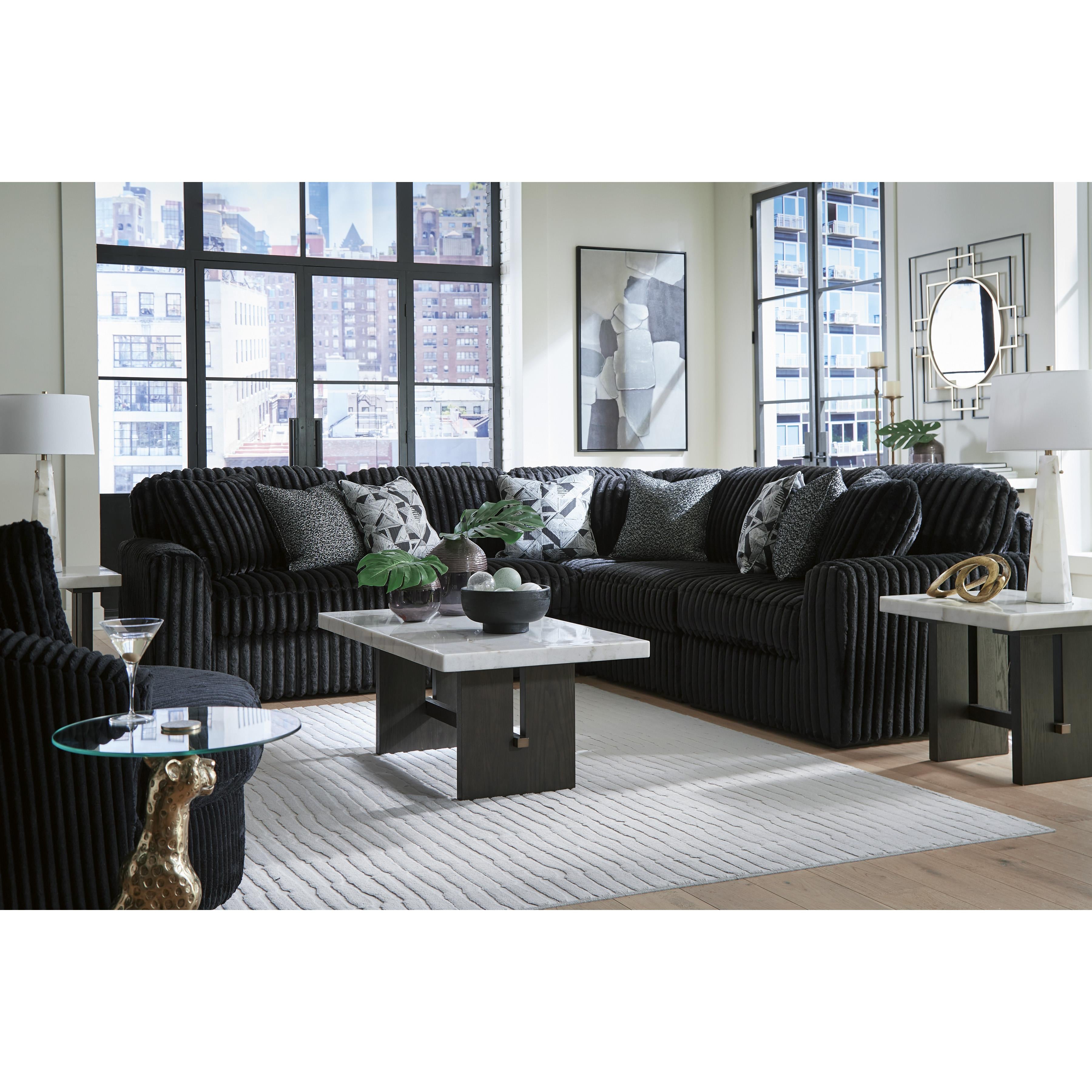 Signature Design by Ashley Midnight-Madness 98103S26 5 pc Sectional IMAGE 4