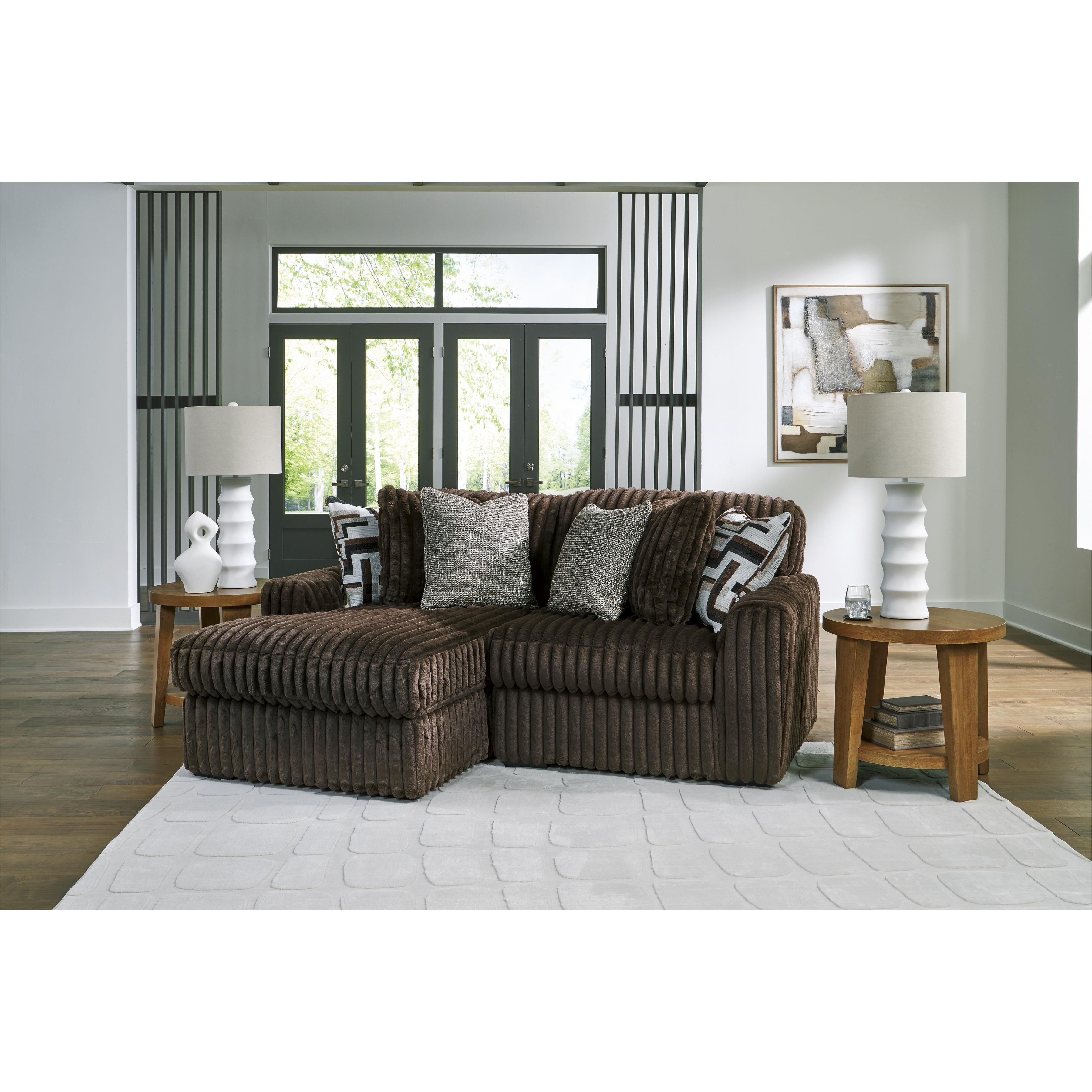 Signature Design by Ashley Midnight-Madness 98104S13 2 pc Sectional with Chaise IMAGE 2