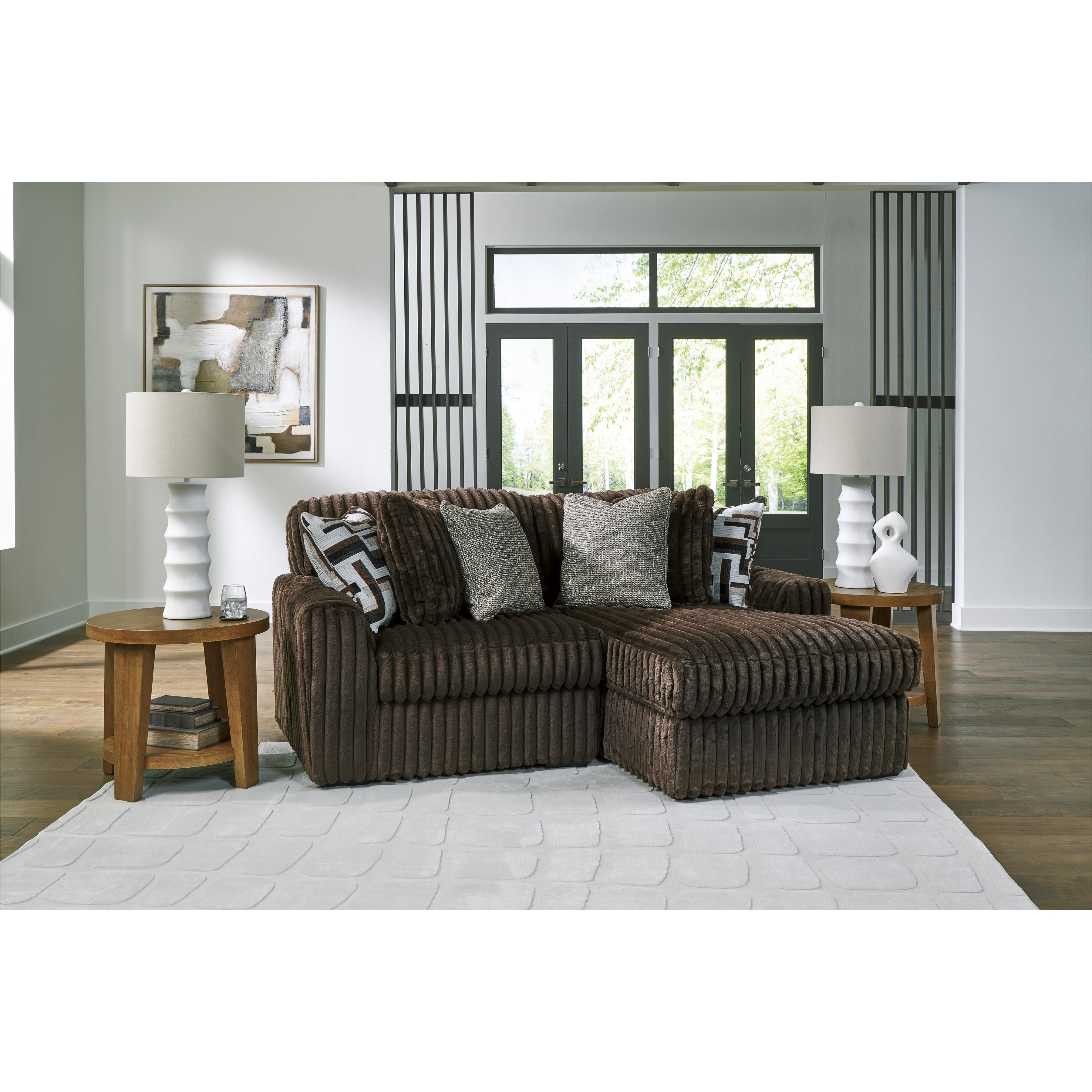 Signature Design by Ashley Midnight-Madness 98104S14 2 pc Sectional with Chaise IMAGE 2