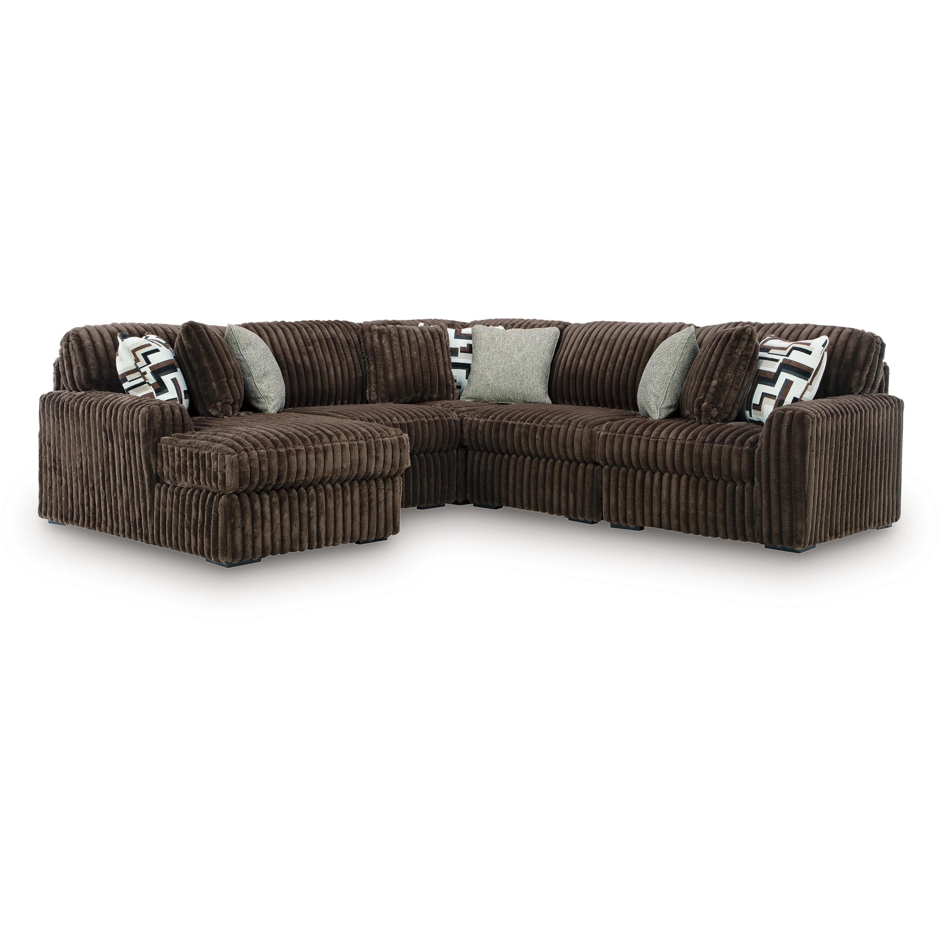 Signature Design by Ashley Midnight-Madness 98104S21 5 pc Sectional with Chaise IMAGE 1
