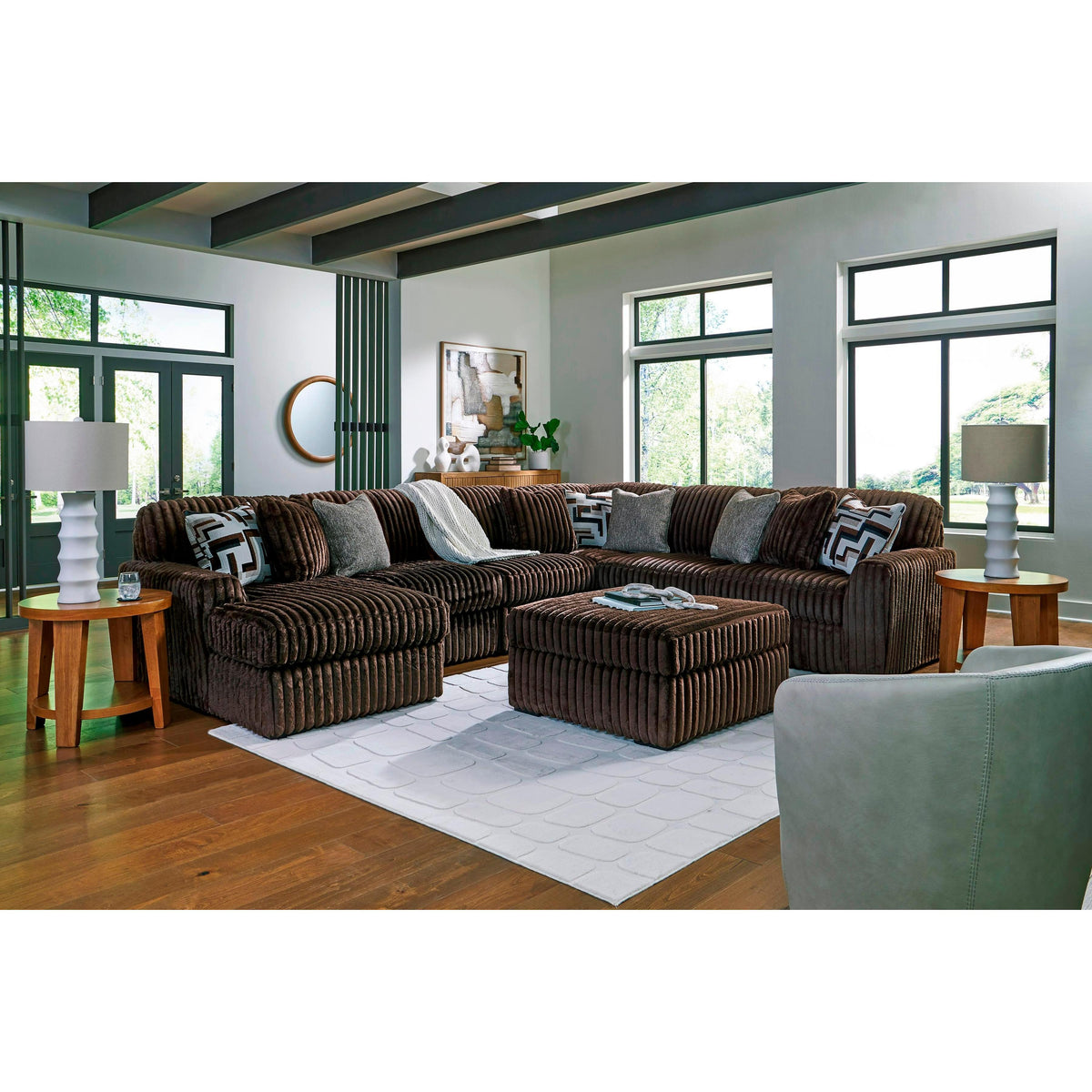 Signature Design by Ashley Midnight-Madness 98104S23 6 pc Sectional with Chaise IMAGE 6