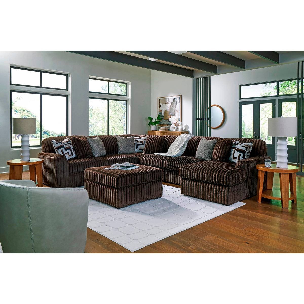 Signature Design by Ashley Midnight-Madness 98104S24 6 pc Sectional with Chaise IMAGE 6