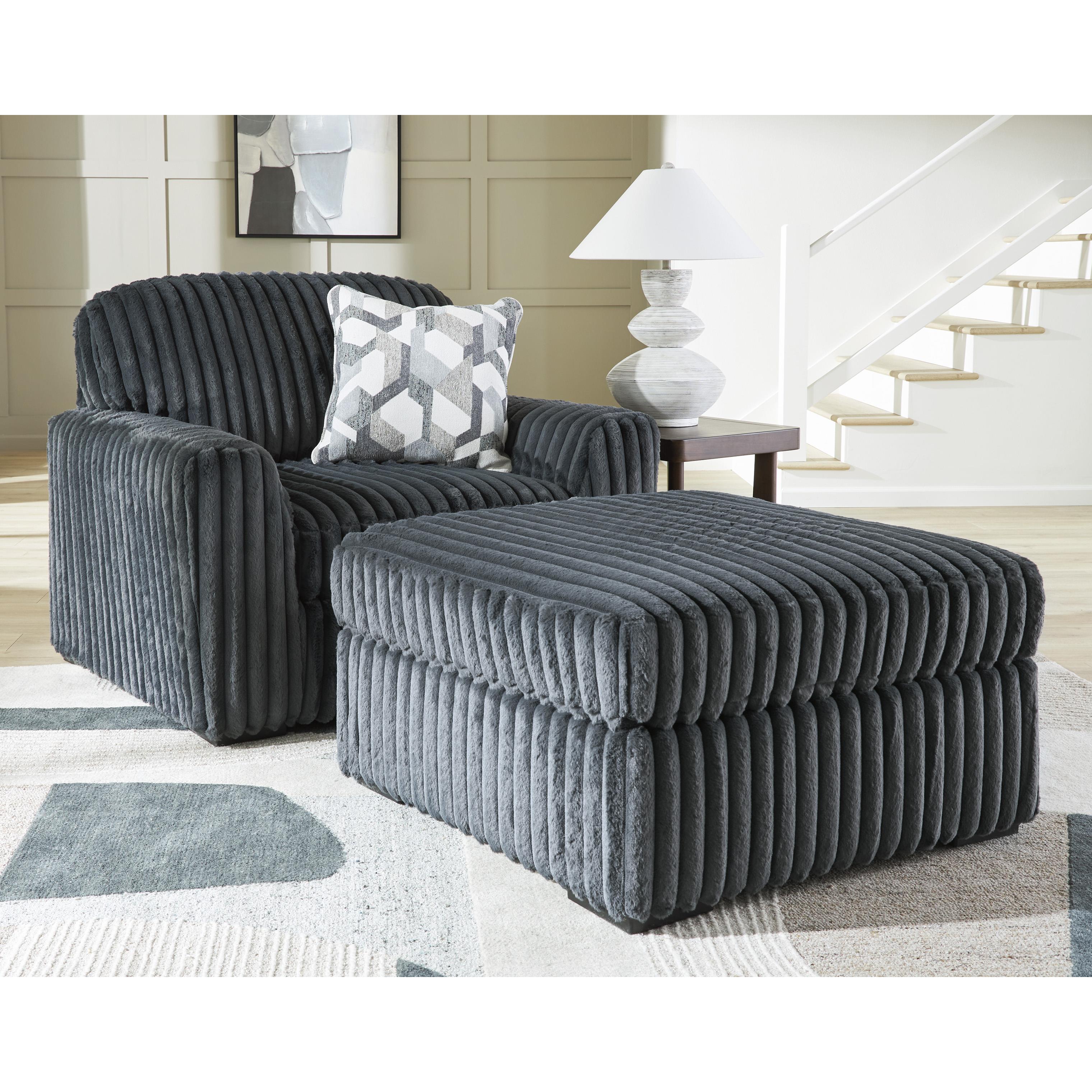 Signature Design by Ashley Midnight-Madness 9810508 Oversized Accent Ottoman IMAGE 4