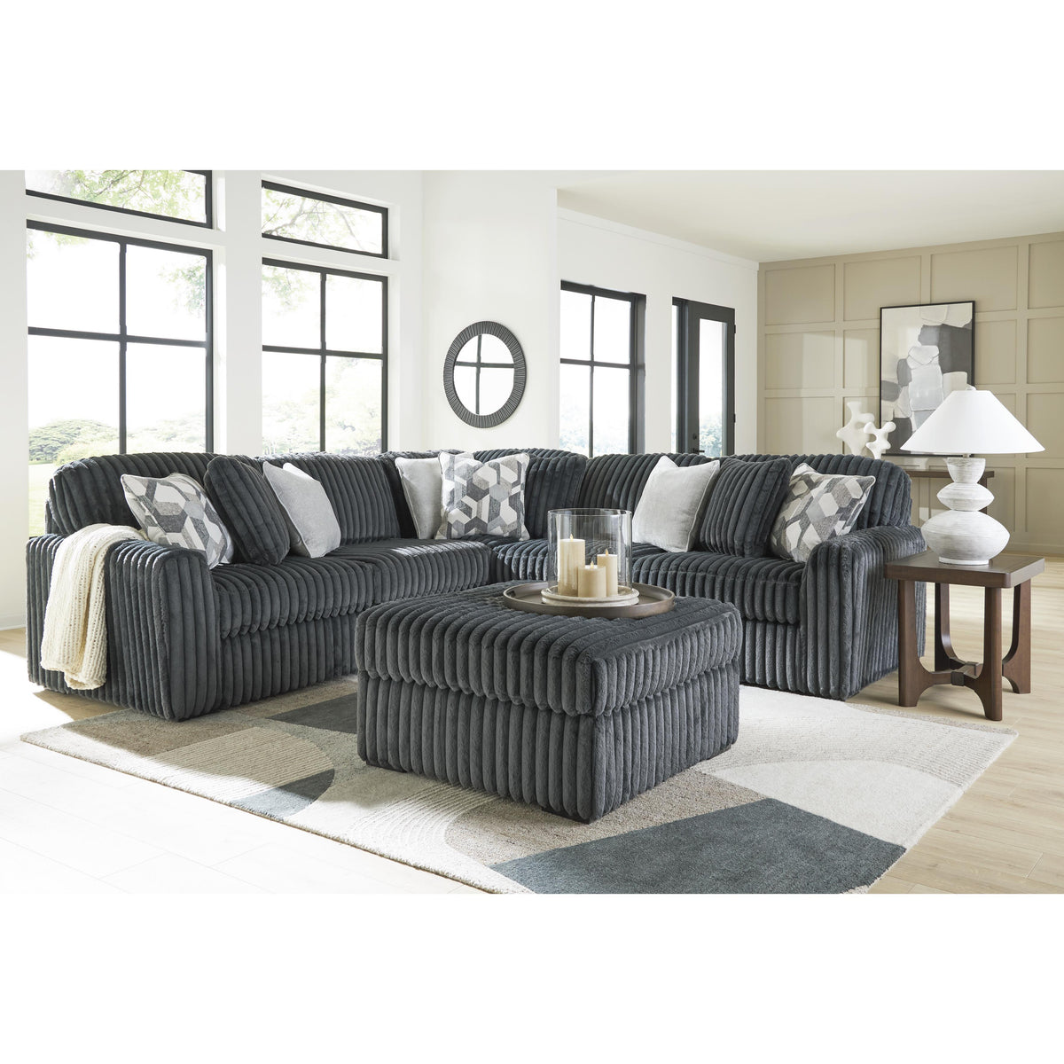 Signature Design by Ashley Midnight-Madness 9810508 Oversized Accent Ottoman IMAGE 5