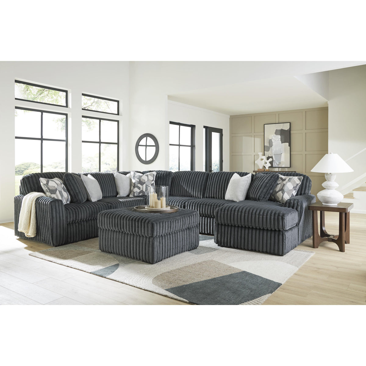 Signature Design by Ashley Midnight-Madness 9810508 Oversized Accent Ottoman IMAGE 6