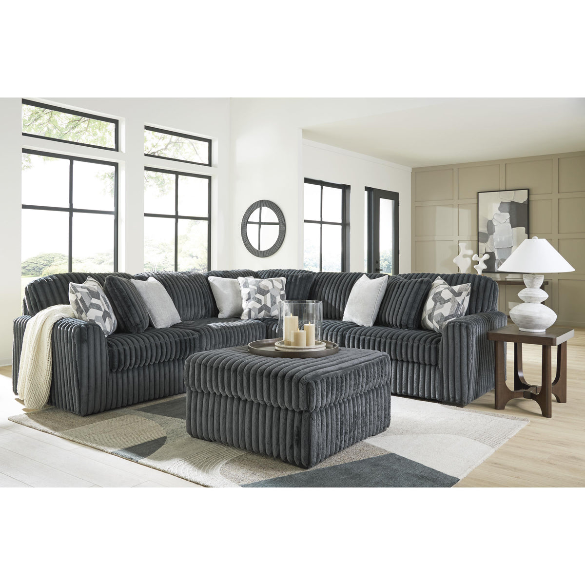 Signature Design by Ashley Midnight-Madness 9810508 Oversized Accent Ottoman IMAGE 9
