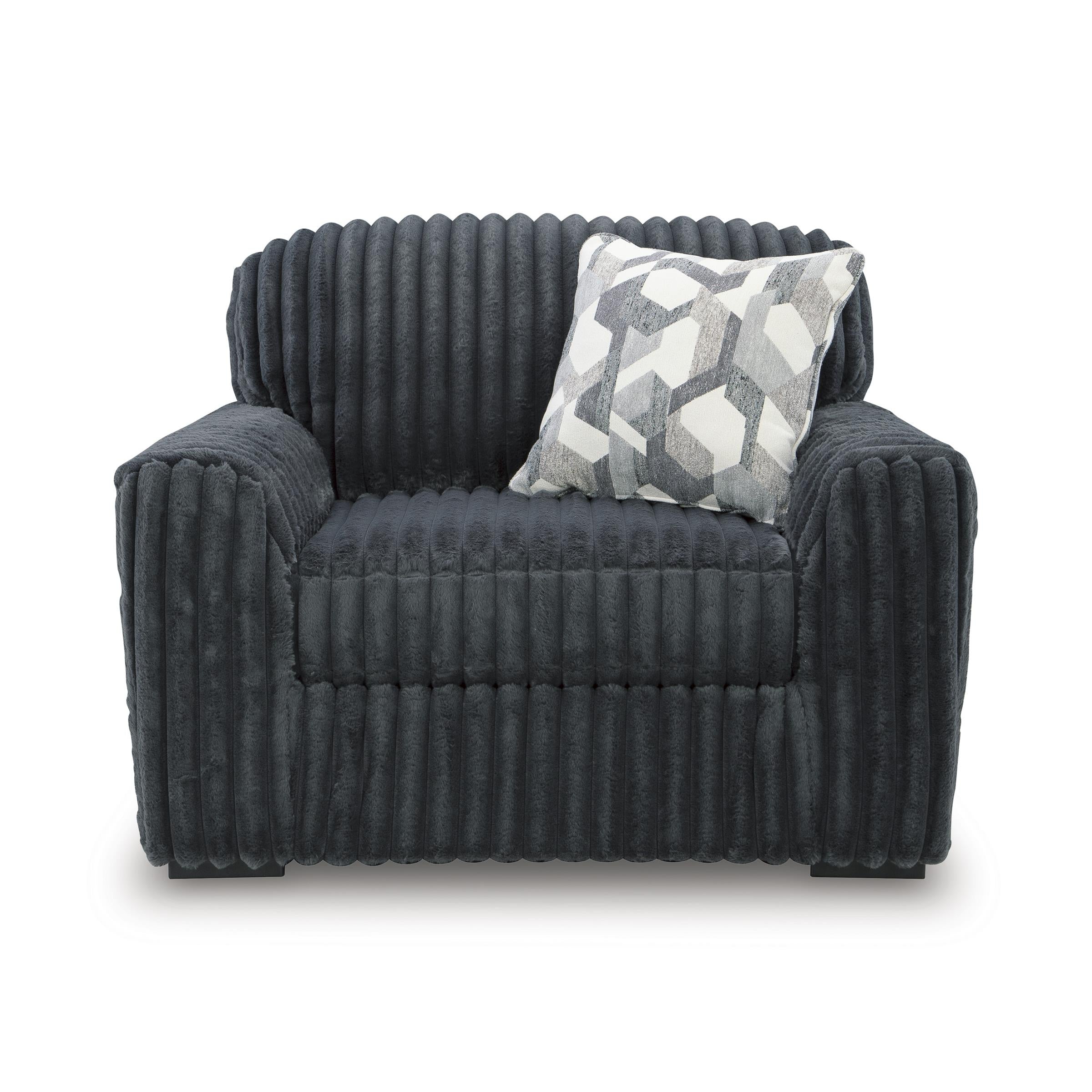 Signature Design by Ashley Midnight-Madness 9810523 Chair and a Half IMAGE 2