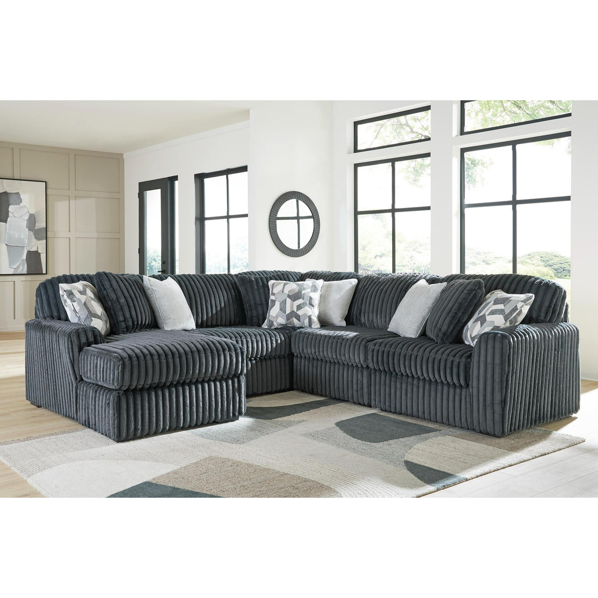 Signature Design by Ashley Midnight-Madness 98105S22 5 pc Sectional with Chaise IMAGE 2