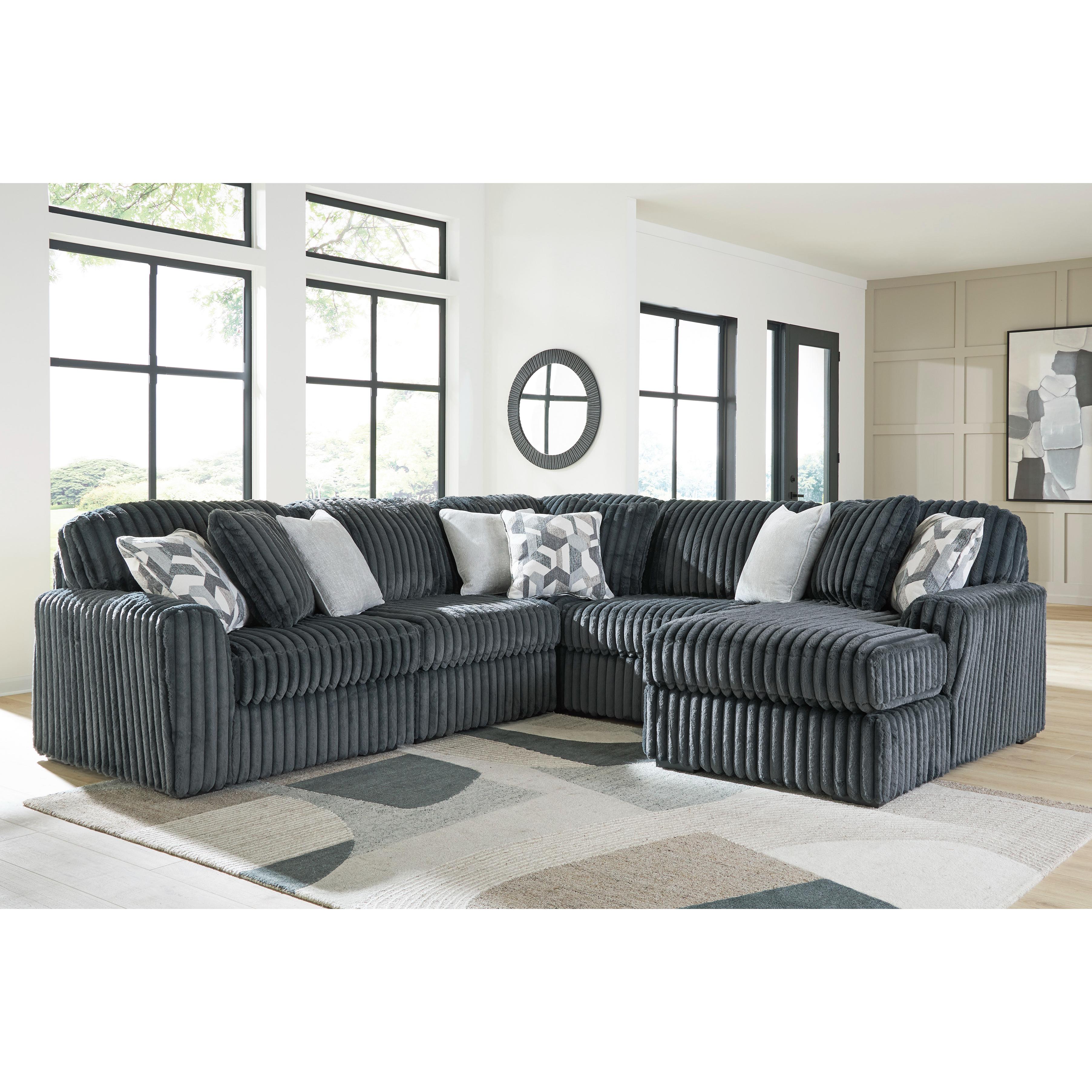 Signature Design by Ashley Midnight-Madness 98105S23 5 pc Sectional with Chaise IMAGE 2