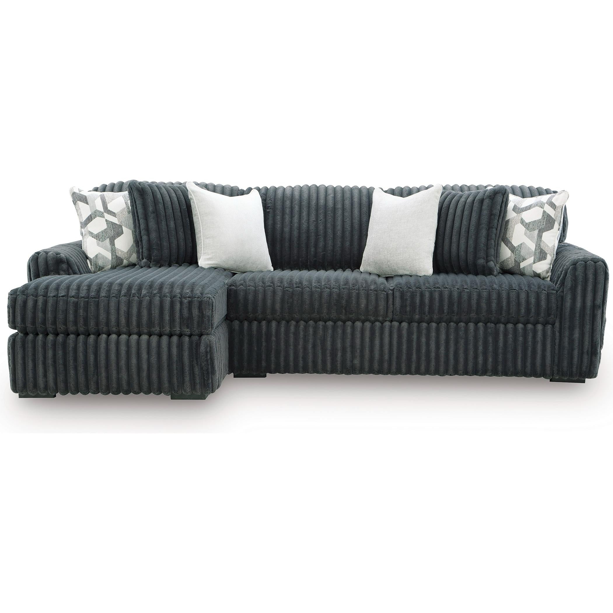 Signature Design by Ashley Midnight-Madness 98105S4 2 pc Sectional Sofa Chaise IMAGE 1