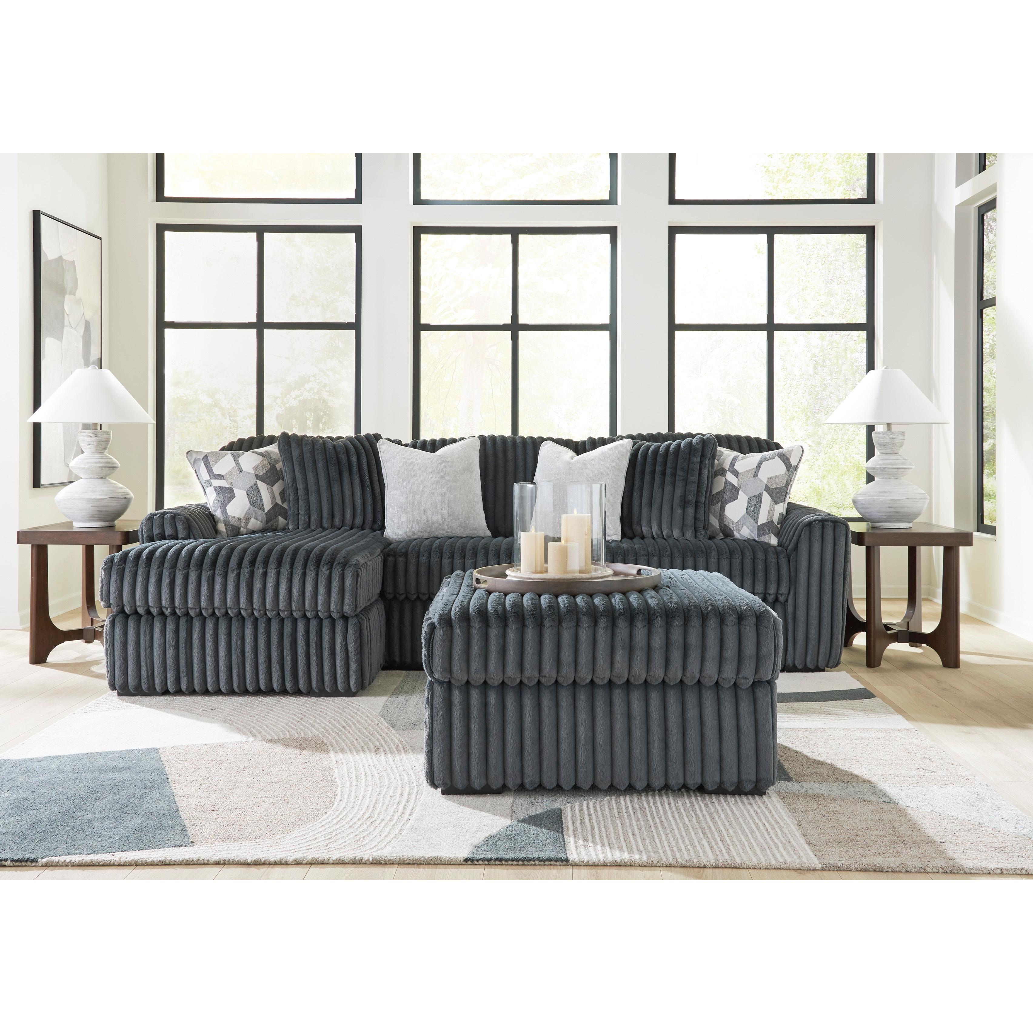 Signature Design by Ashley Midnight-Madness 98105S4 2 pc Sectional Sofa Chaise IMAGE 6