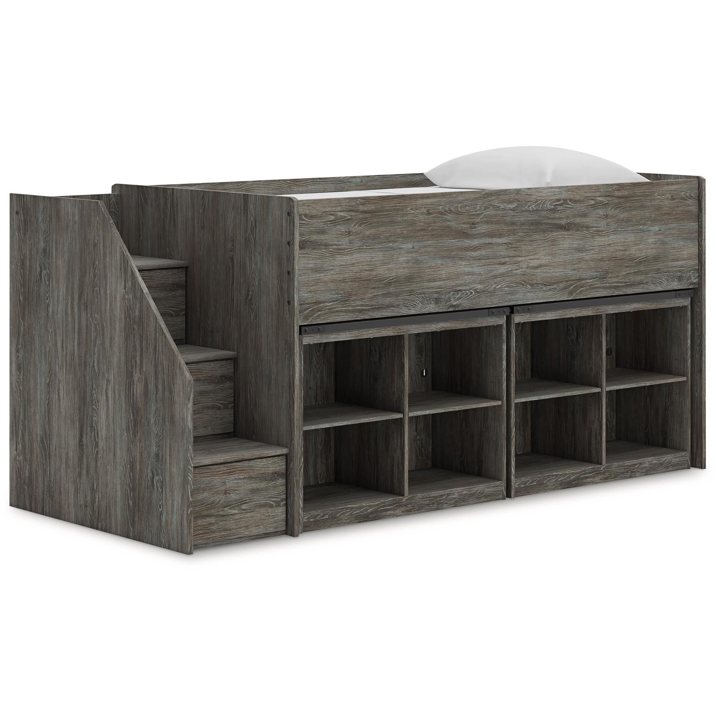 Signature Design by Ashley Frandern B4480B25 Twin Loft Bed with Bookcase Storage IMAGE 1