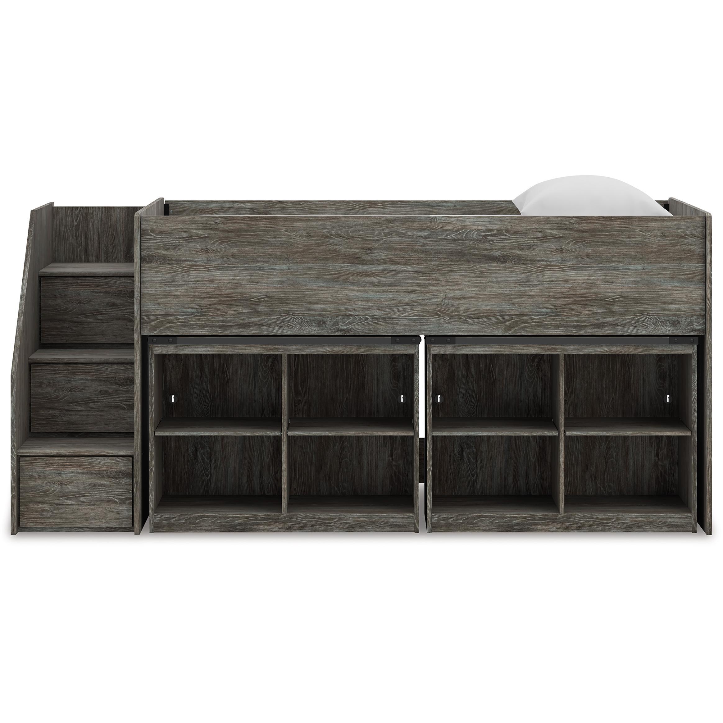 Signature Design by Ashley Frandern B4480B25 Twin Loft Bed with Bookcase Storage IMAGE 3