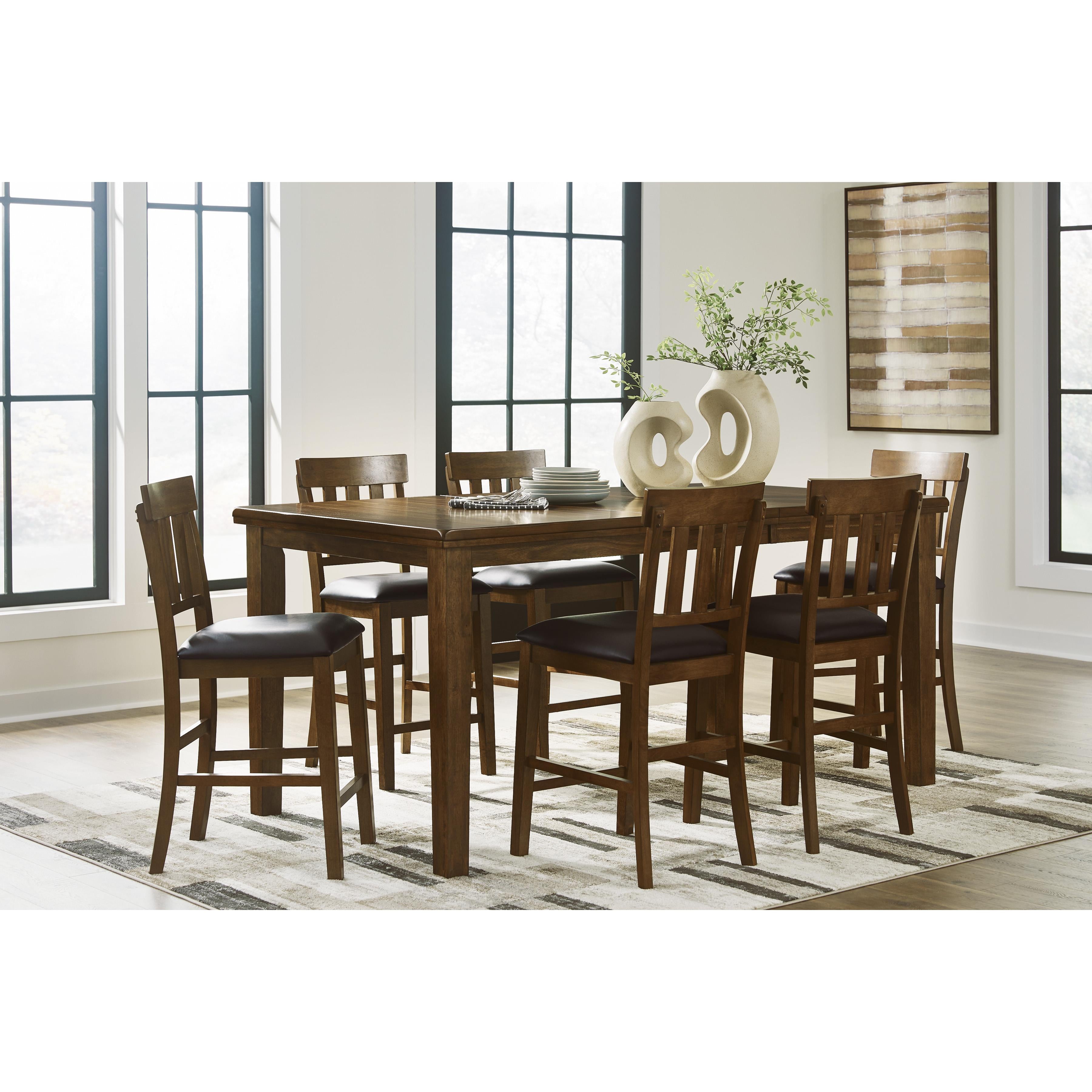 Signature Design by Ashley Ralene D594-32 Dining Room Counter Butterfly Extension Table IMAGE 10