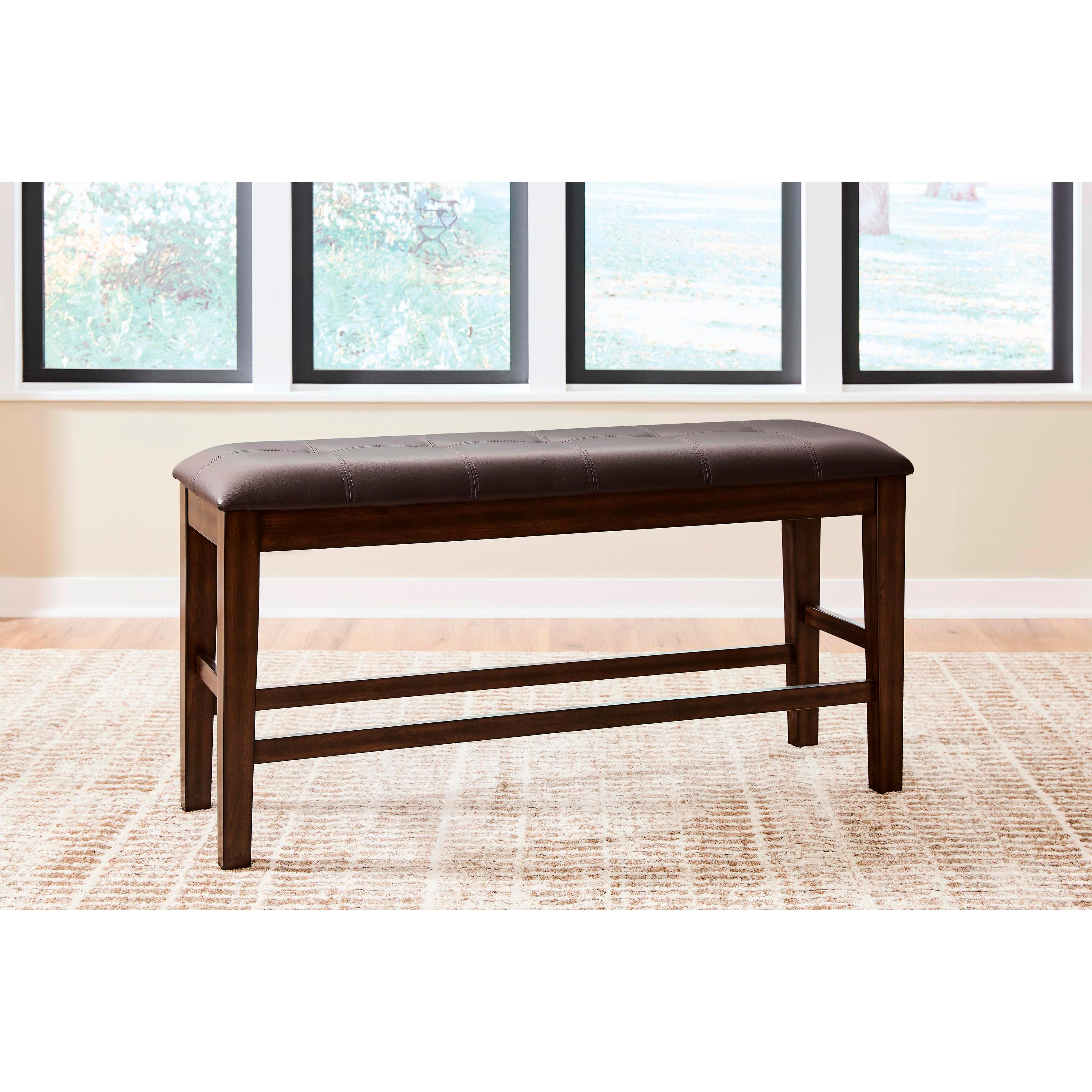 Signature Design by Ashley Haddigan D596-09 Double Counter Upholstered Bench IMAGE 3