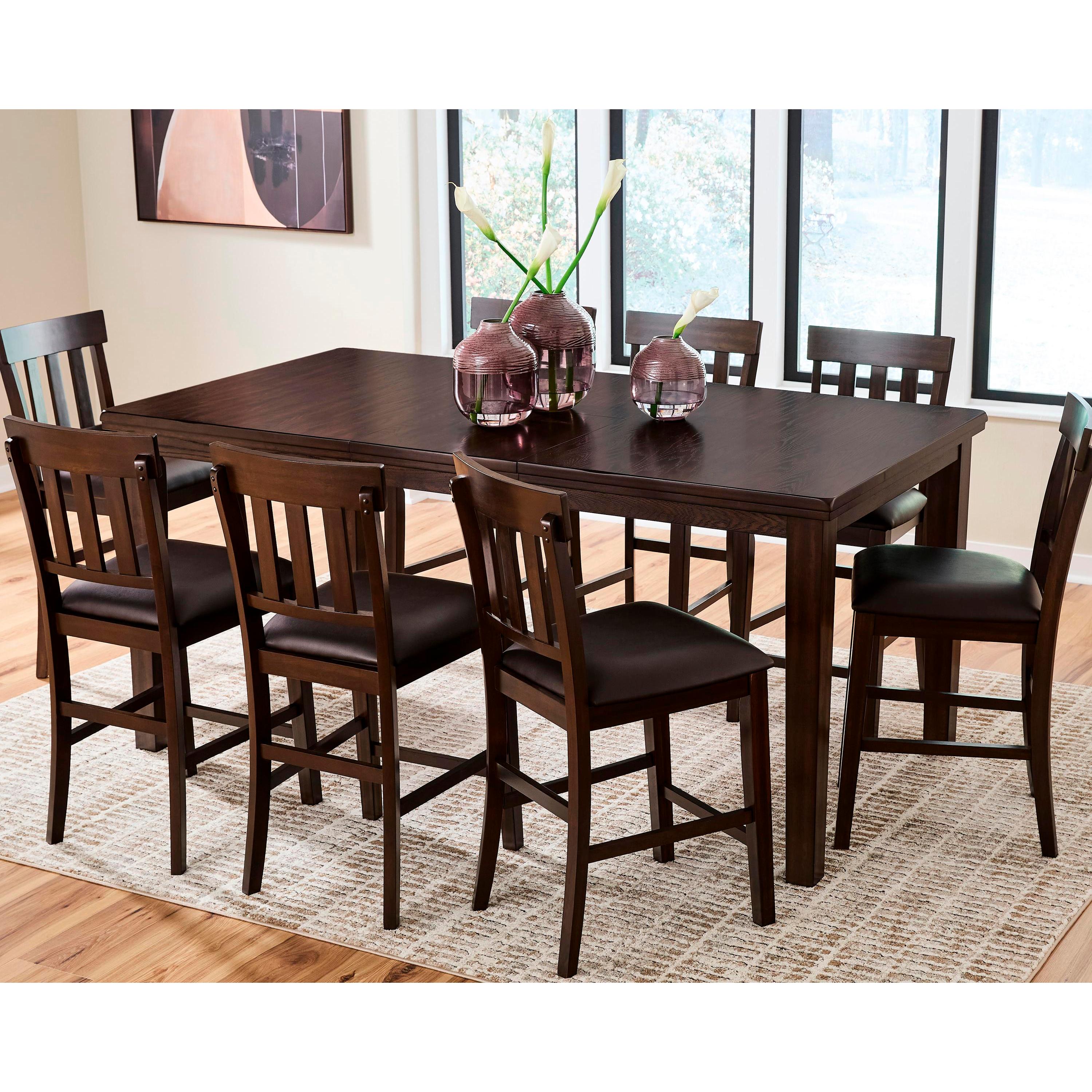 Signature Design by Ashley Haddigan D596-32 Dining Room Counter Butterfly Extension Table IMAGE 7