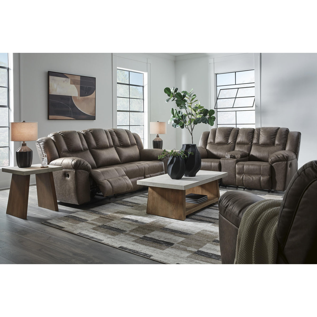 Signature Design by Ashley Lowilla PC6450694 Double Reclining Loveseat with Console IMAGE 12