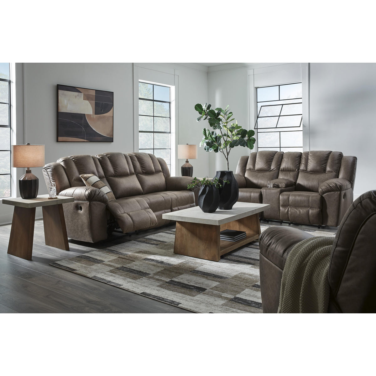 Signature Design by Ashley Lowilla PC6450694 Double Reclining Loveseat with Console IMAGE 13