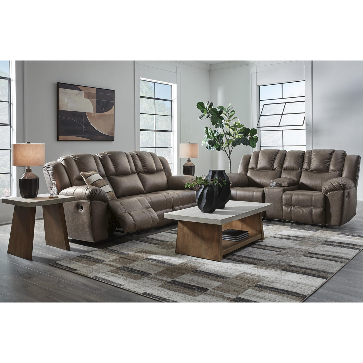 Signature Design by Ashley Lowilla PC6450694 Double Reclining Loveseat with Console IMAGE 9