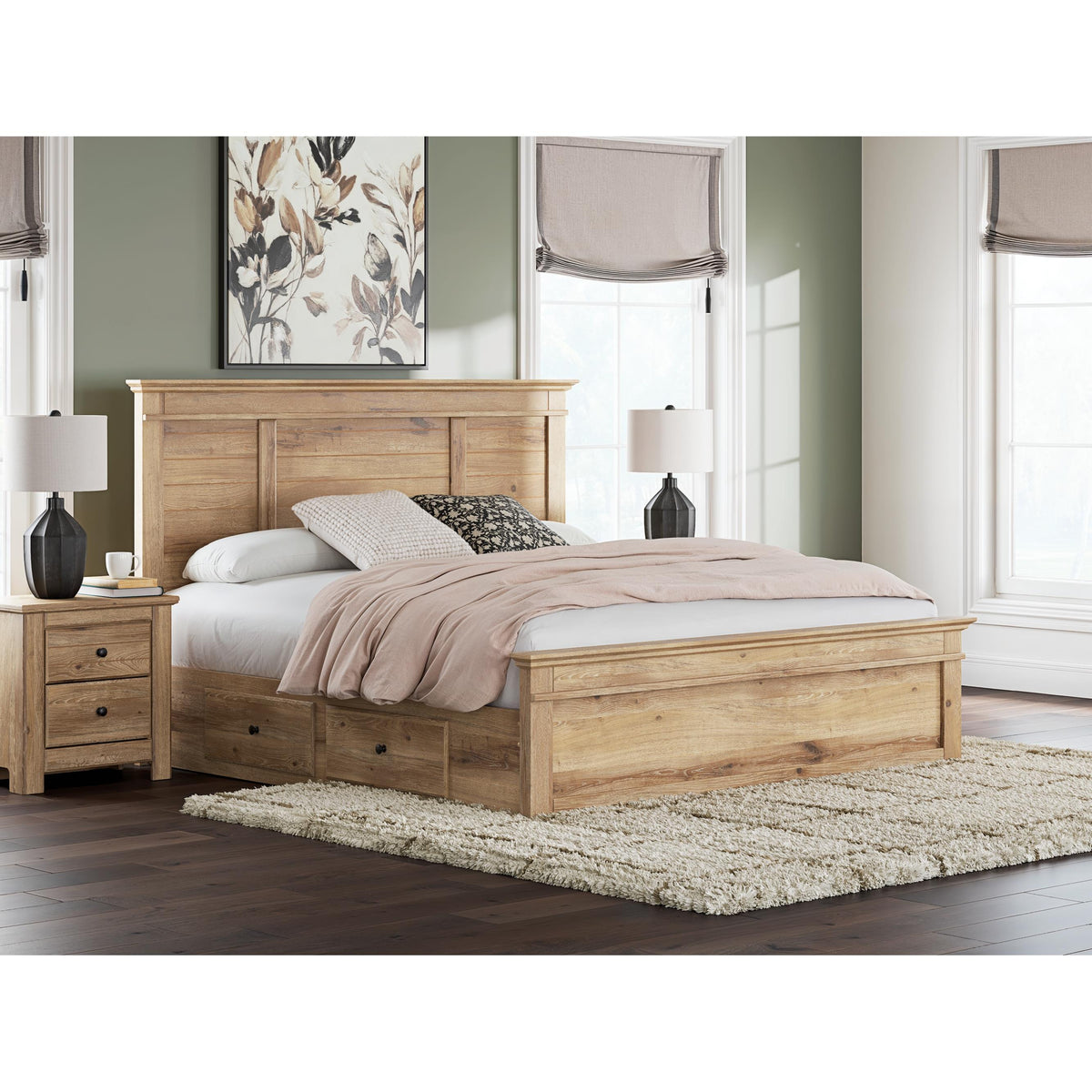 Signature Design by Ashley Makidern PCB1170B14 King Panel Storage Bed IMAGE 2