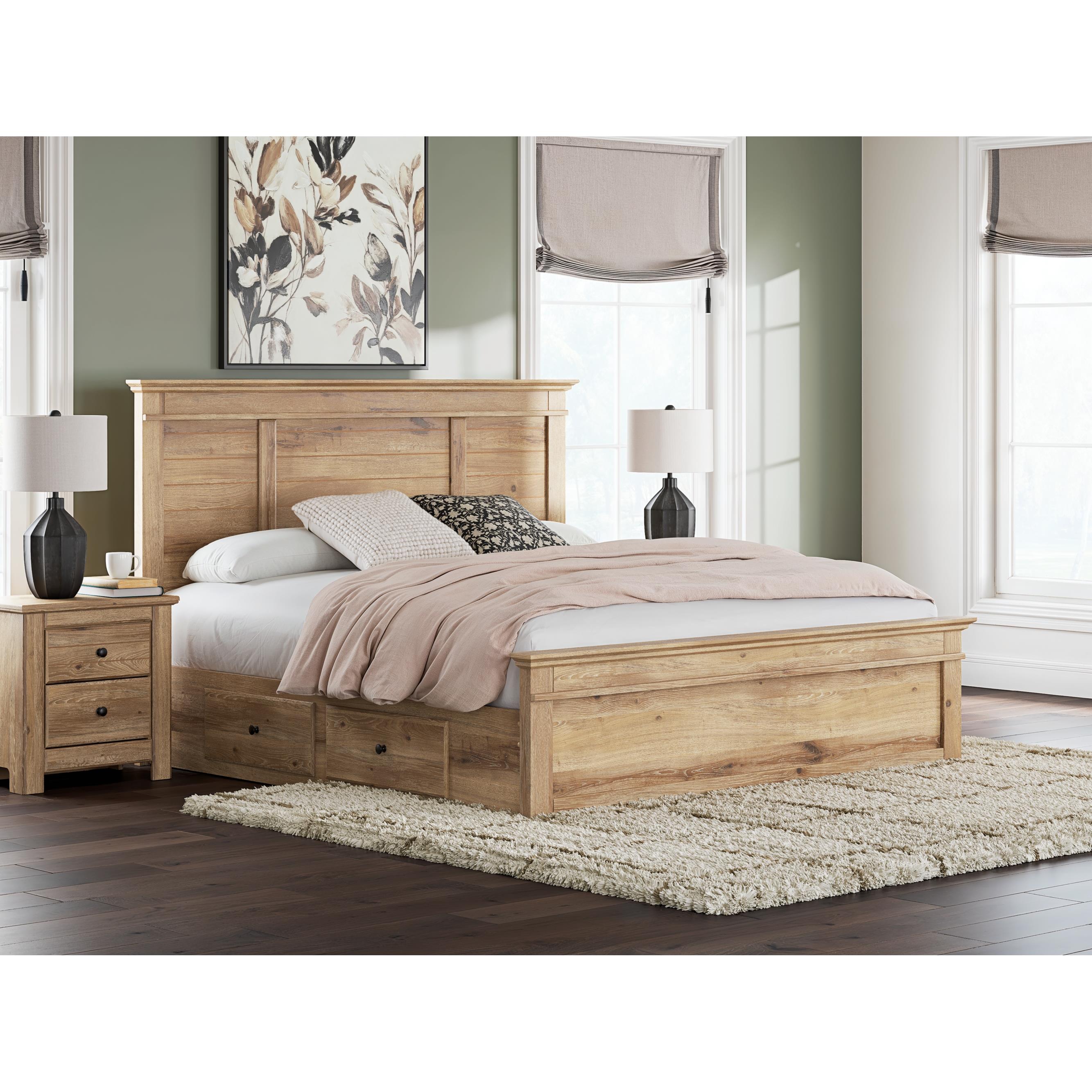Signature Design by Ashley Makidern PCB1170B14 King Panel Storage Bed IMAGE 2