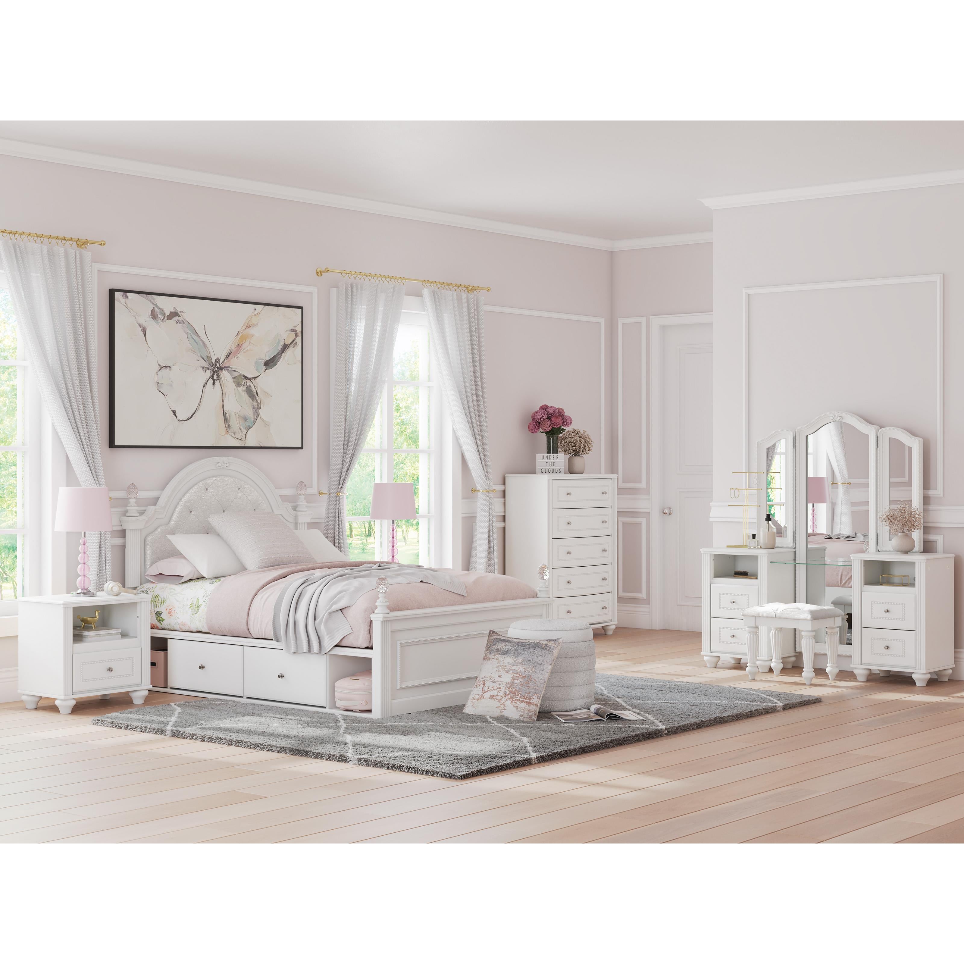 Signature Design by Ashley Kozlani PCB1819-01 Vanity Upholstered Stool IMAGE 4