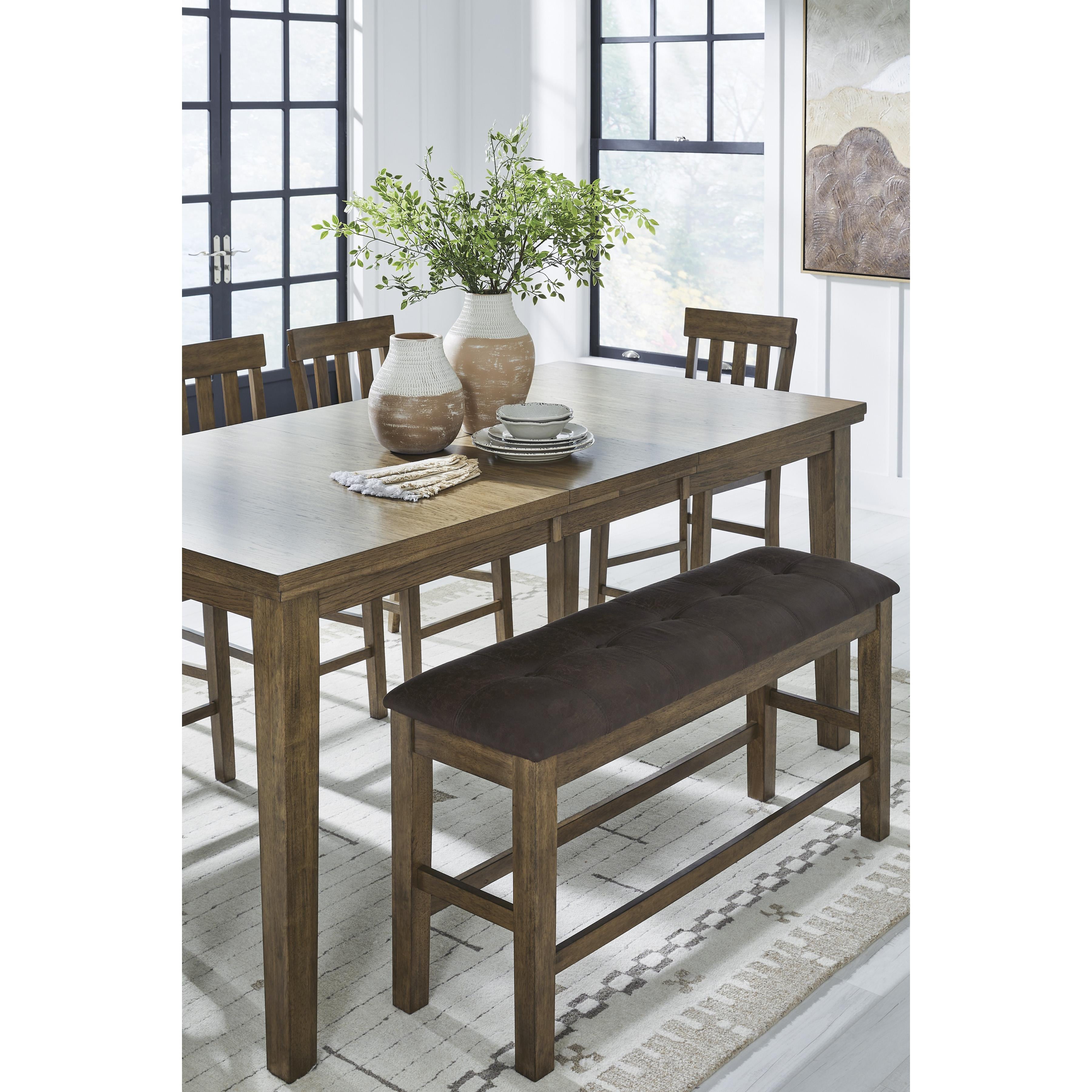 Signature Design by Ashley Urbinforte PCD592-32 Dining Room Counter Butterfly Extension Table IMAGE 6
