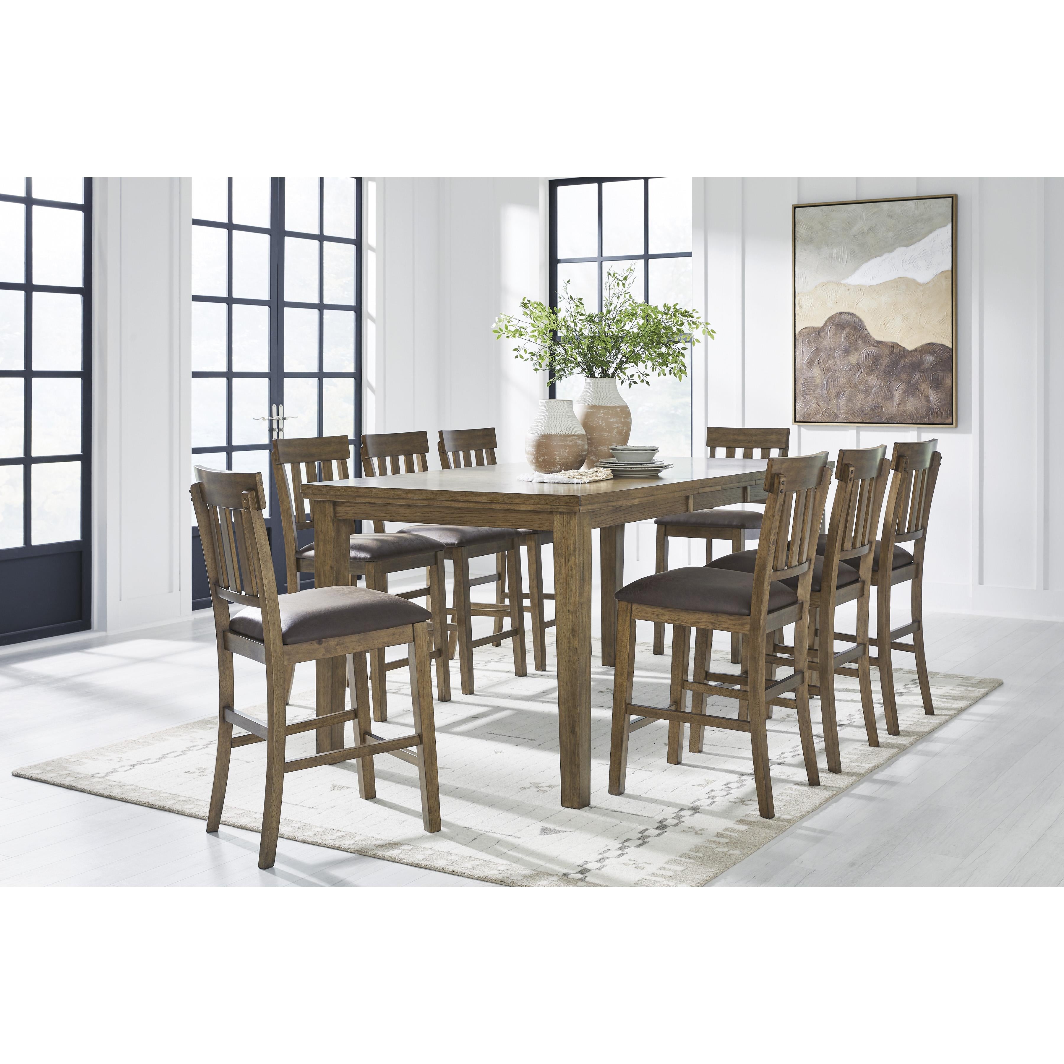 Signature Design by Ashley Urbinforte PCD592-32 Dining Room Counter Butterfly Extension Table IMAGE 9