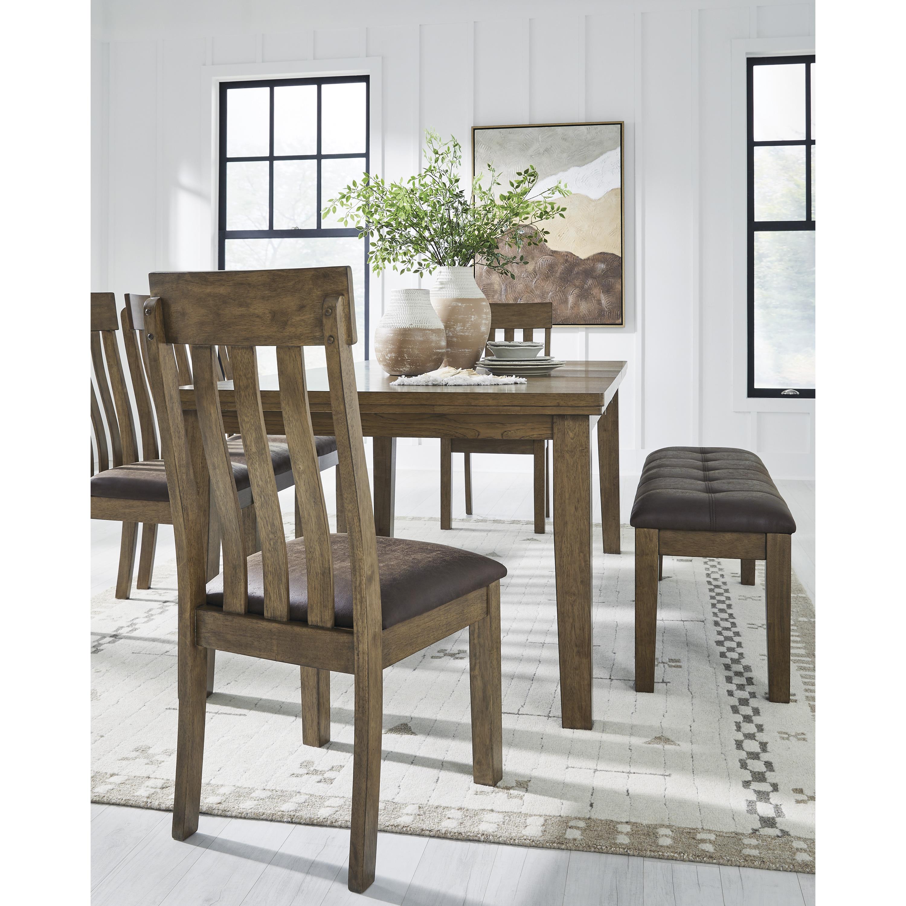Signature Design by Ashley Urbinforte PCD592-35 Dining Room Butterfly Extension Table IMAGE 6