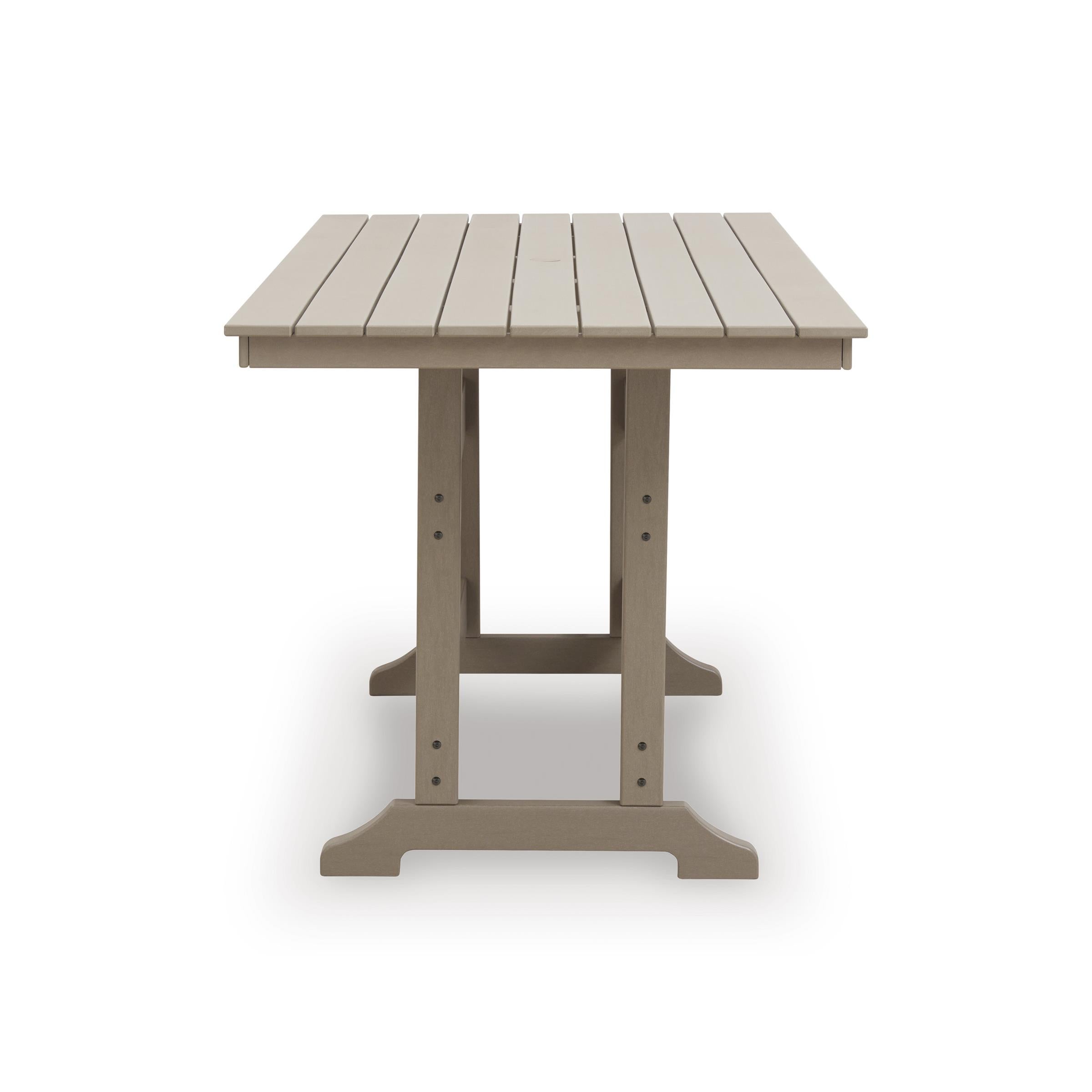 Signature Design by Ashley Seacliff Beach PCP228-642 Rectangular Counter Table with Umbrella Option IMAGE 3